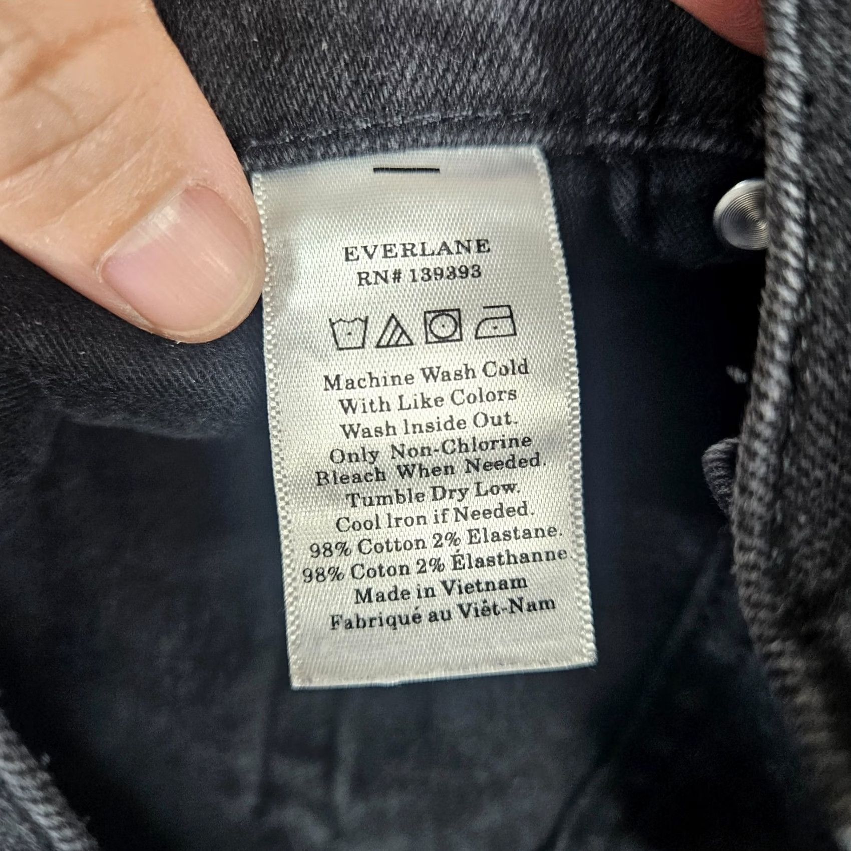 Everlane Everlane Jeans Size 29 black Skinny Casual Women's Size 29" - 5 Thumbnail