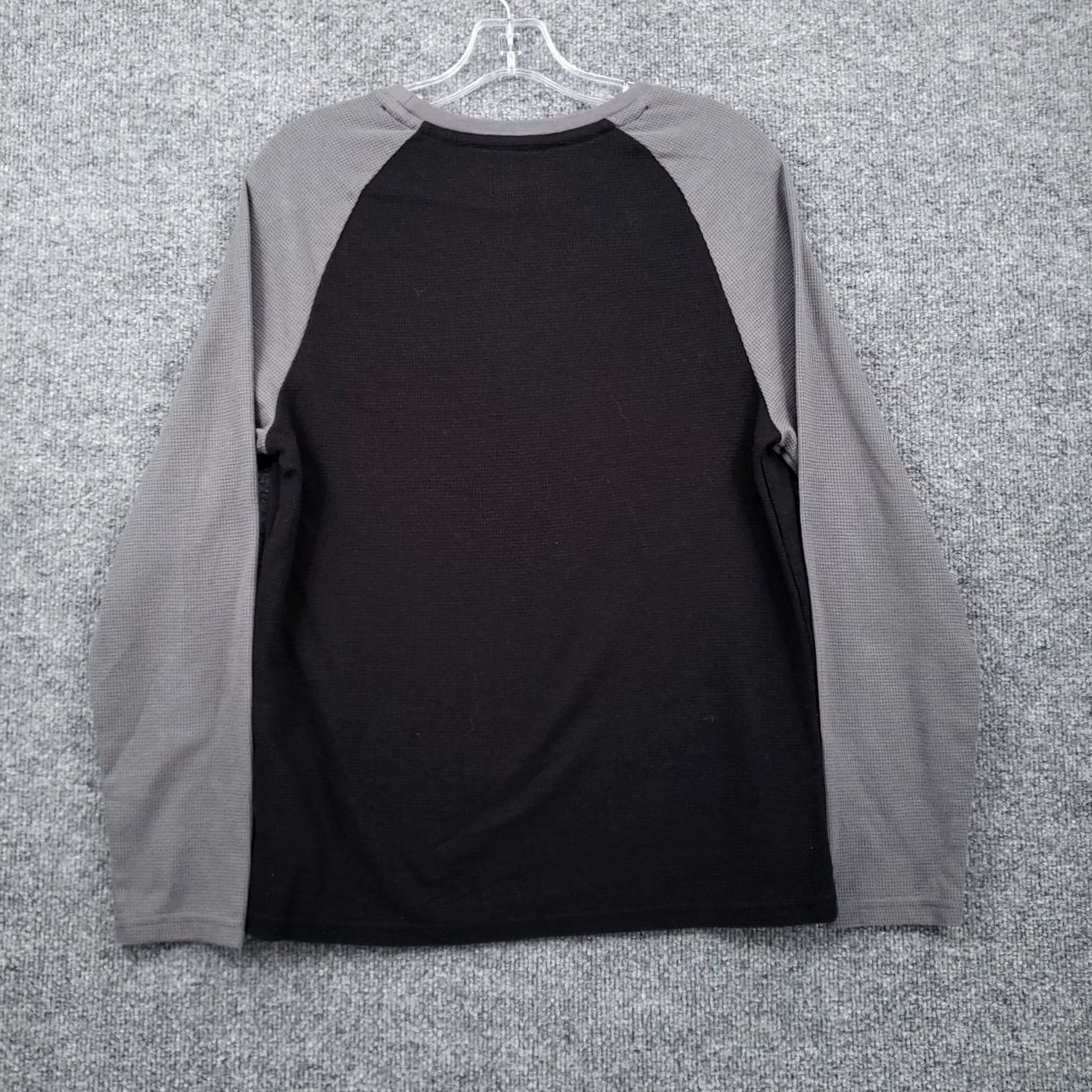 Hurley Hurley T-Shirt Mens S Small Black Aloha Long Sleeves Waffle-Knit Surf Pullover Size US S / EU 44-46 / 1 - 2 Thumbnail