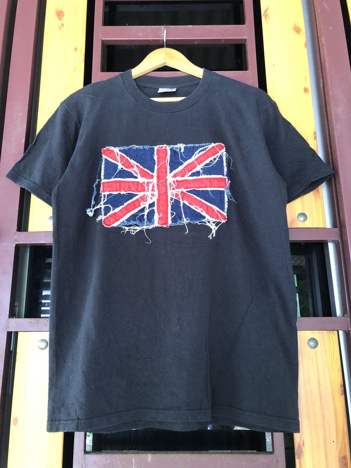 Vintage 90s Distressed Custom Union Jack Flag