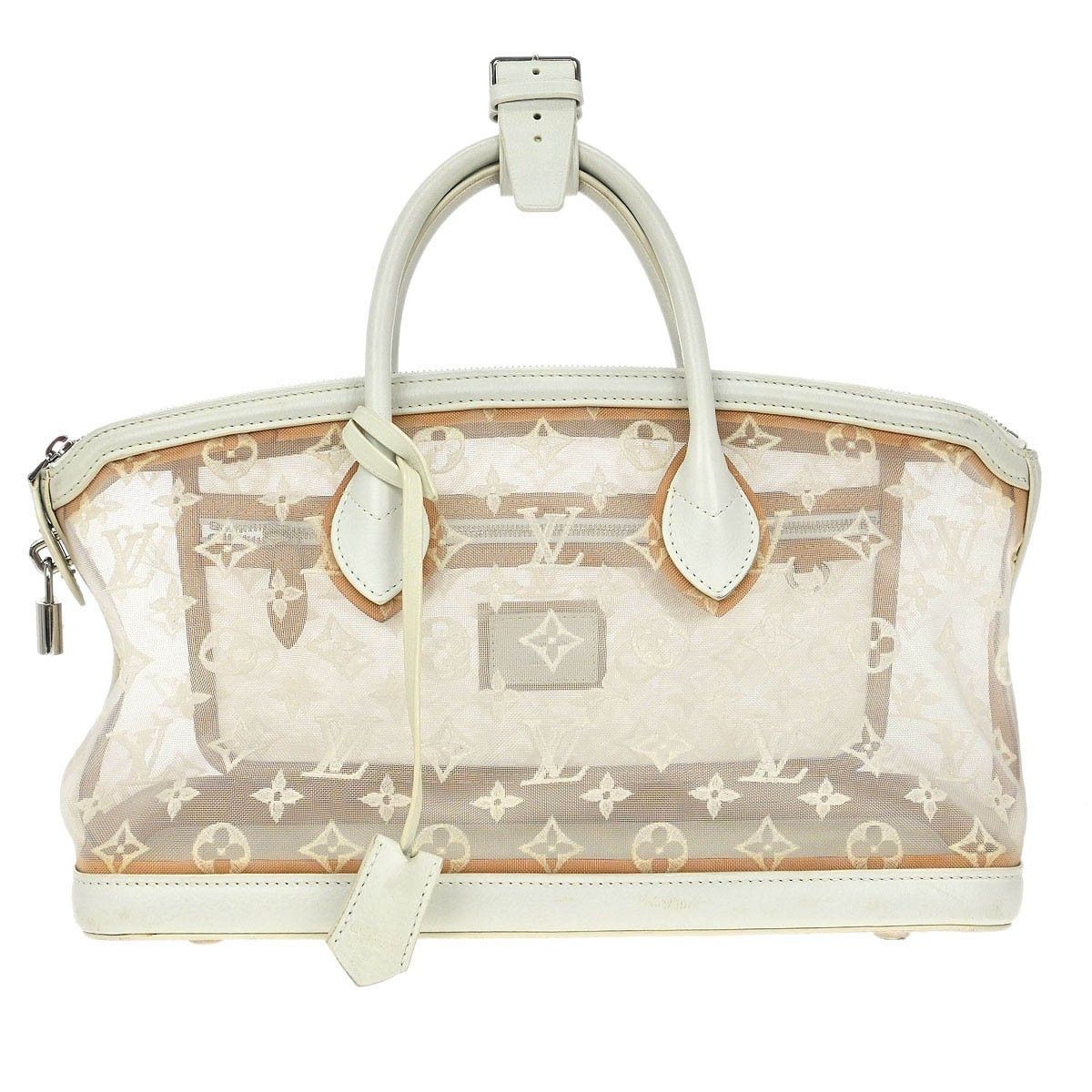 Louis Vuitton Louis Vuitton Transparence Lockit Handbag Mesh and Leather Size ONE SIZE - 1 Thumbnail