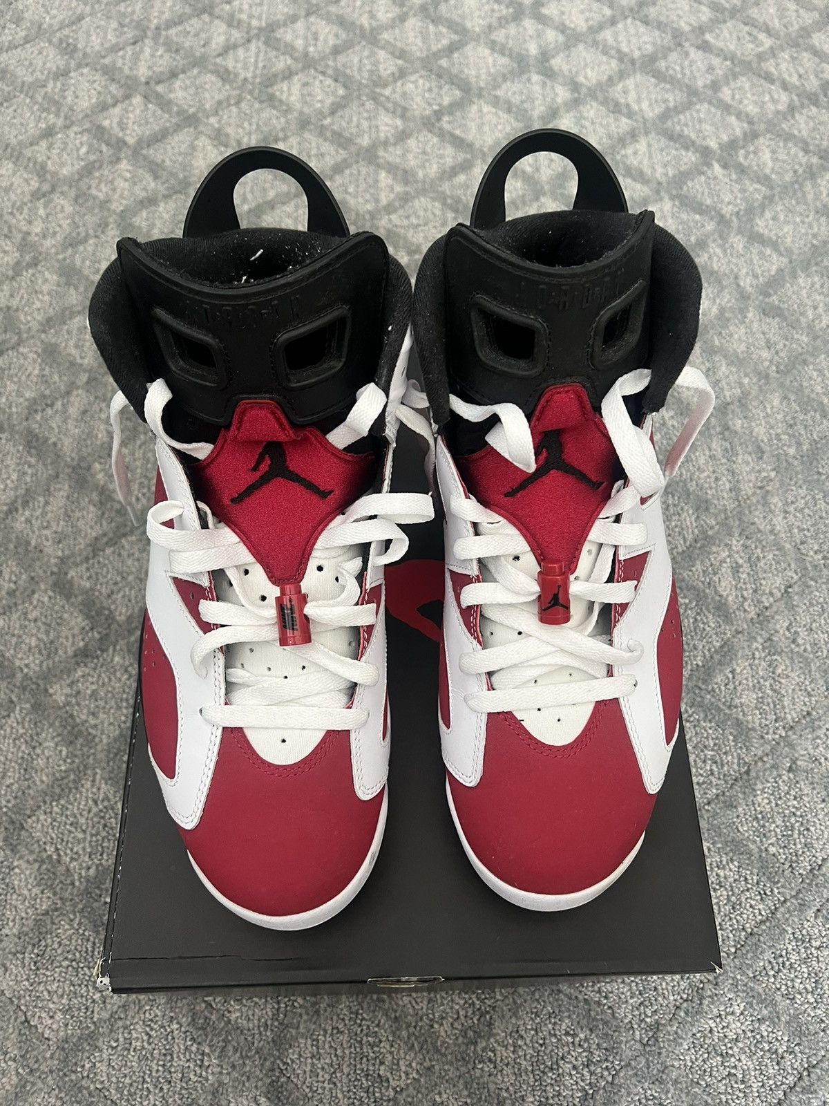 image of Jordan Brand 6 Carmine Shoes in Dark Carmine, Men's (Size 10)