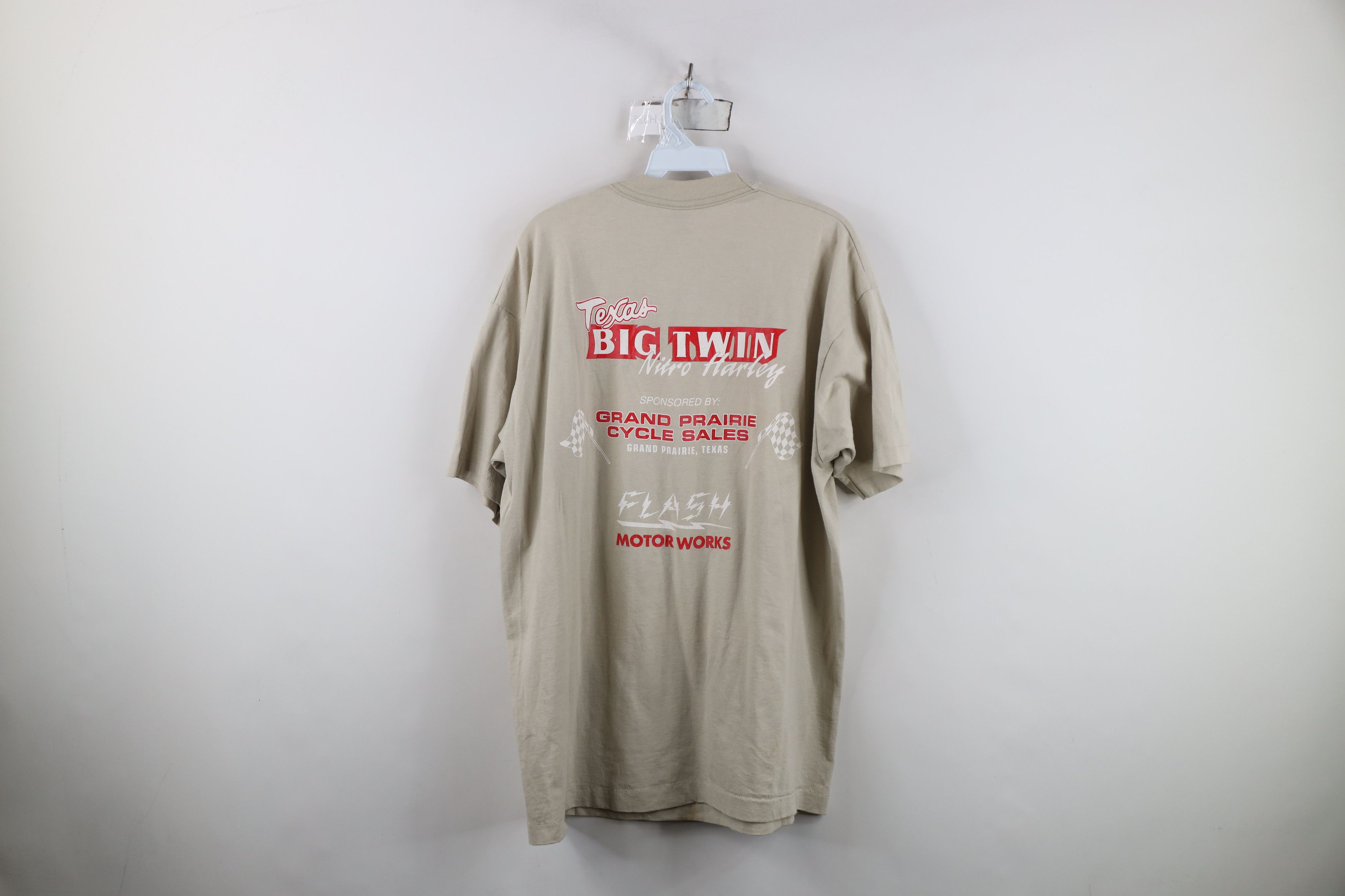 Vintage Vintage 90s American National Harley Drags T-Shirt USA Size US XL / EU 56 / 4 - 12 Thumbnail