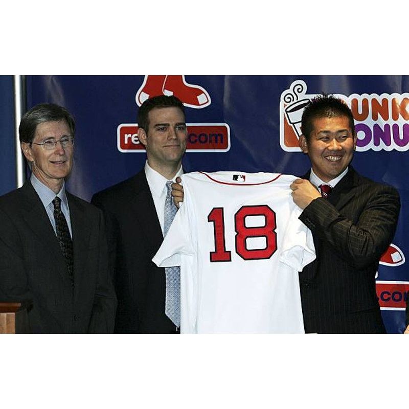 MLB × Majestic MATSUZAKA #18 Boston Red Sox 2000s Majestic jersey MLB vtg Size US XL / EU 56 / 4 - 8 Thumbnail