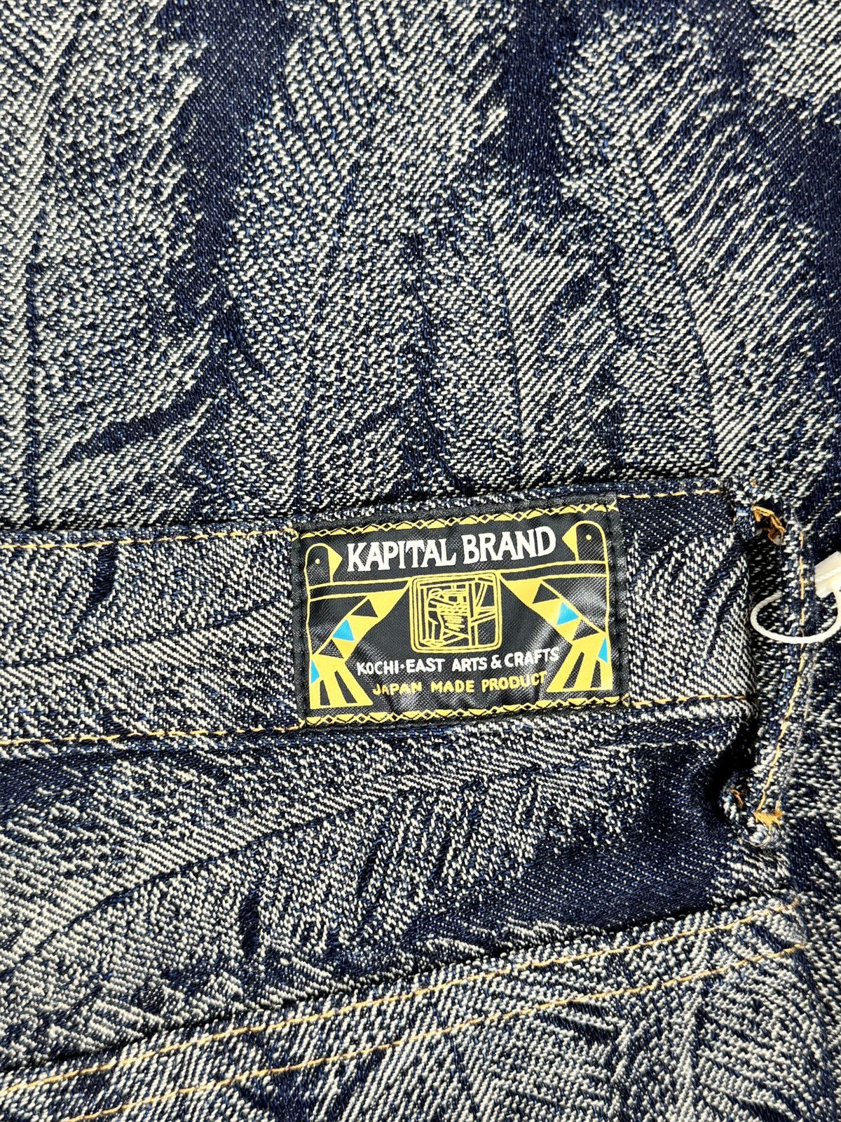Kapital MAGPIE SLIM FIT FLARED JACQUARD JEANS Size US 38 / EU 54 - 3 Thumbnail