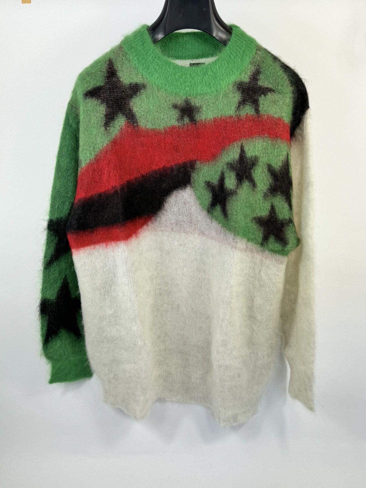 image of Denim Tears Star Sweater in White, Men's (Size XL)