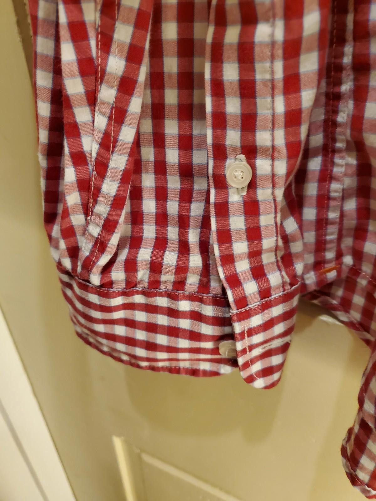 Dockers Dockers Shirt Mens XL Red Checked Long Sleeve Button Down Size US XL / EU 56 / 4 - 5 Thumbnail
