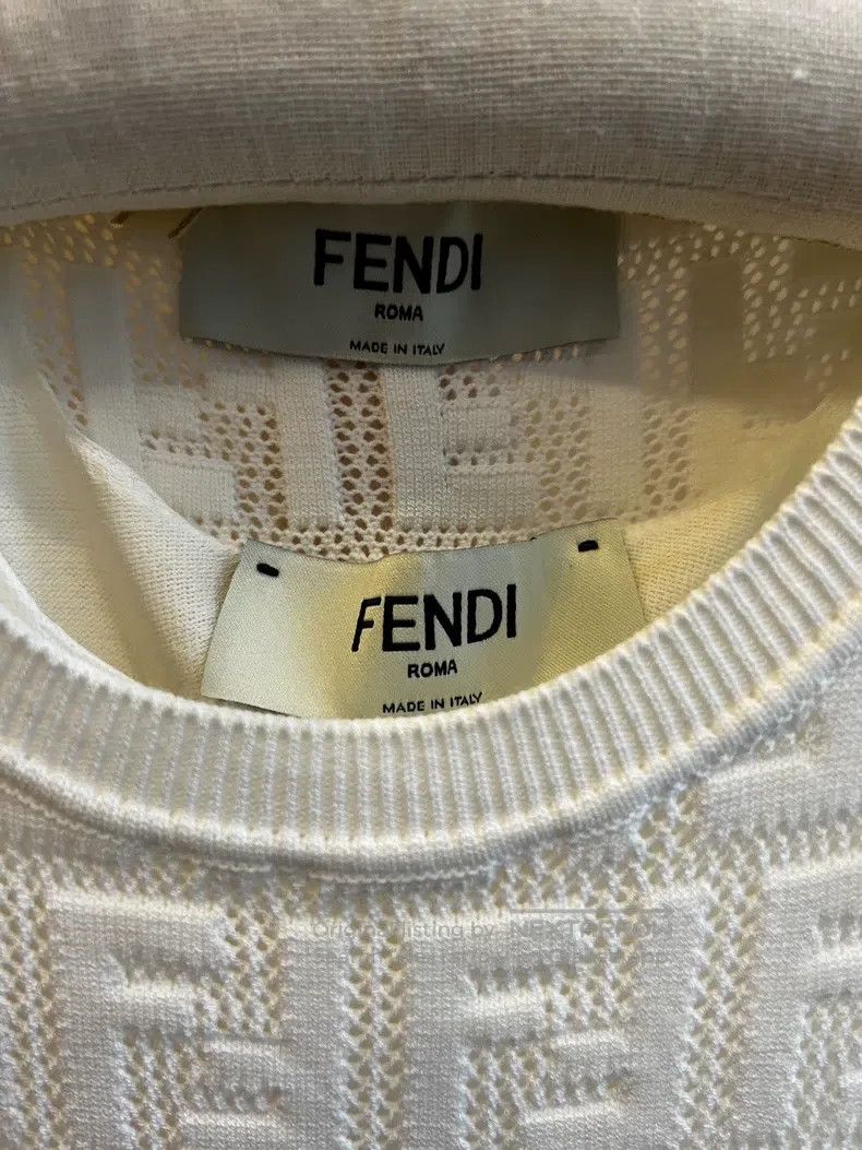 Fendi Fendi White double-F women's logo knit two-piece sleeveles Size XS / US 0-2 / IT 36-38 - 3 Thumbnail