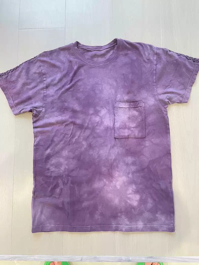 image of Kapital Tie-Dyed T-Shirt in Purple, Men's (Size XL)