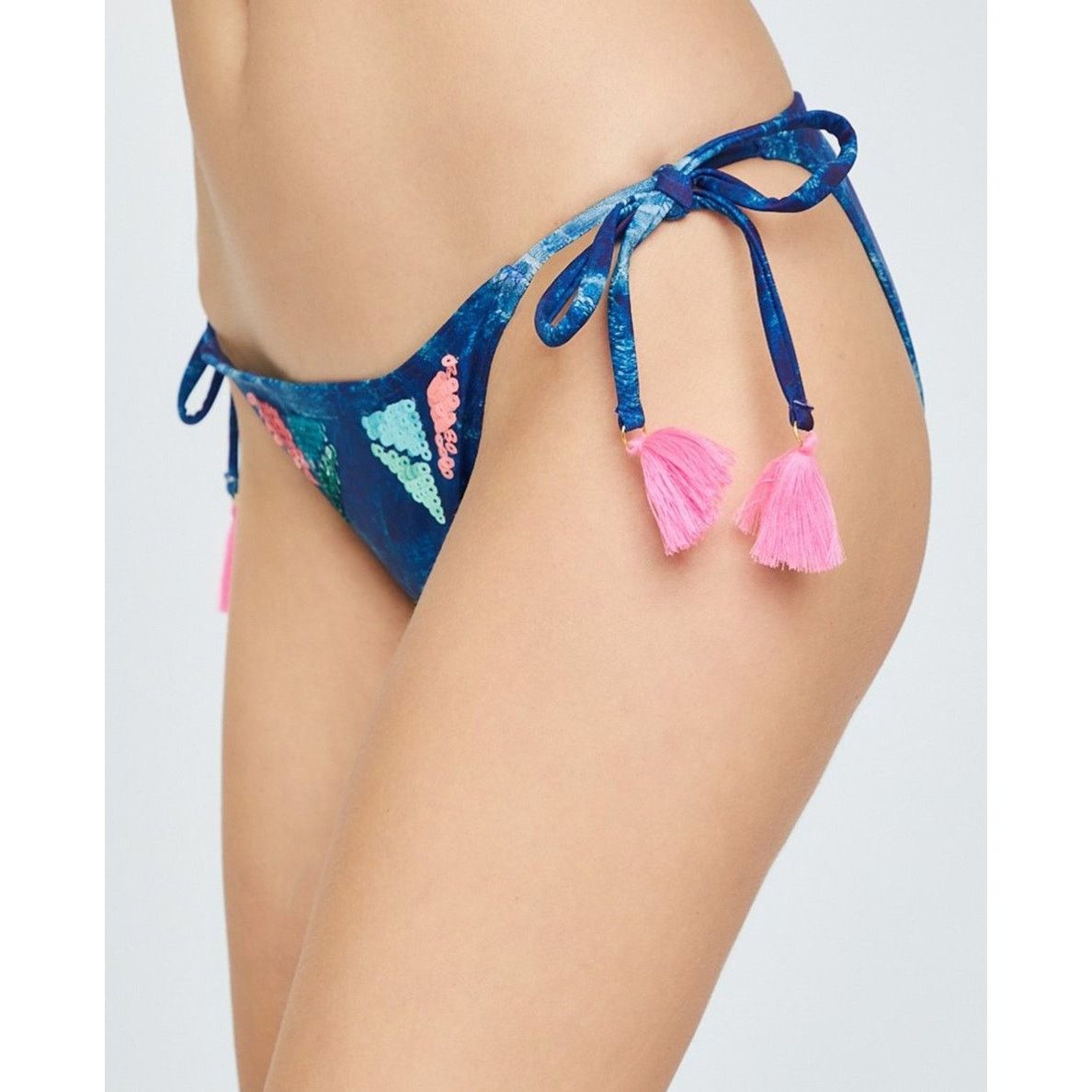 Desigual NWT Desigual Eloise Sequin Side Tie Bikini Bottoms - Size L Size ONE SIZE - 12 Thumbnail