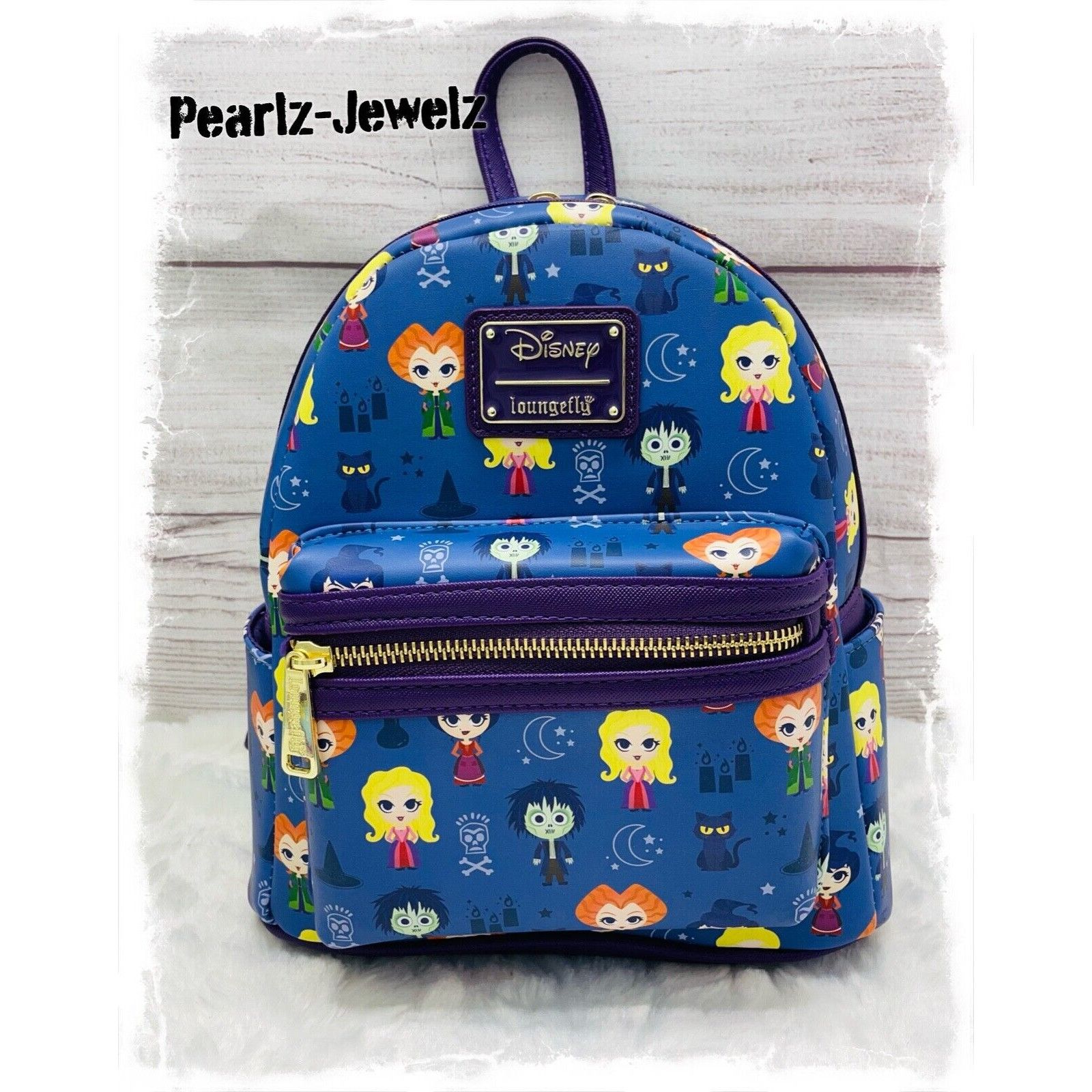 Disney Loungefly Disney Hocus Pocus Chibi Characters AOP Mini Backp ...