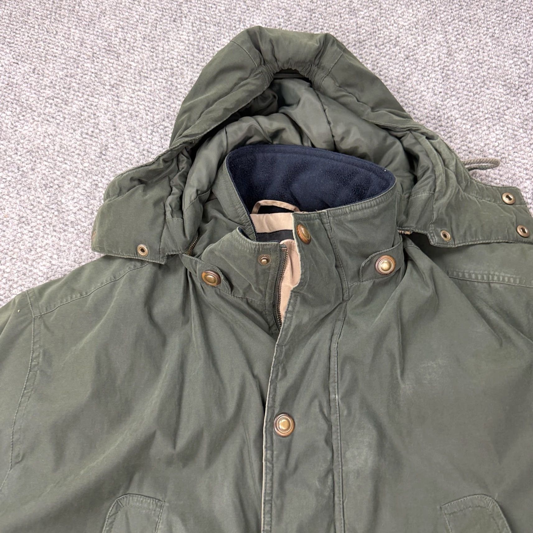 Croft & Barrow Croft & Barrow Jacket Mens M Green Hooded Parka Insulated Lined Full Zip Pockets Zipped Pockets Outdoor Fall Winter Size US M / EU 48-50 / 2 - 6 Thumbnail