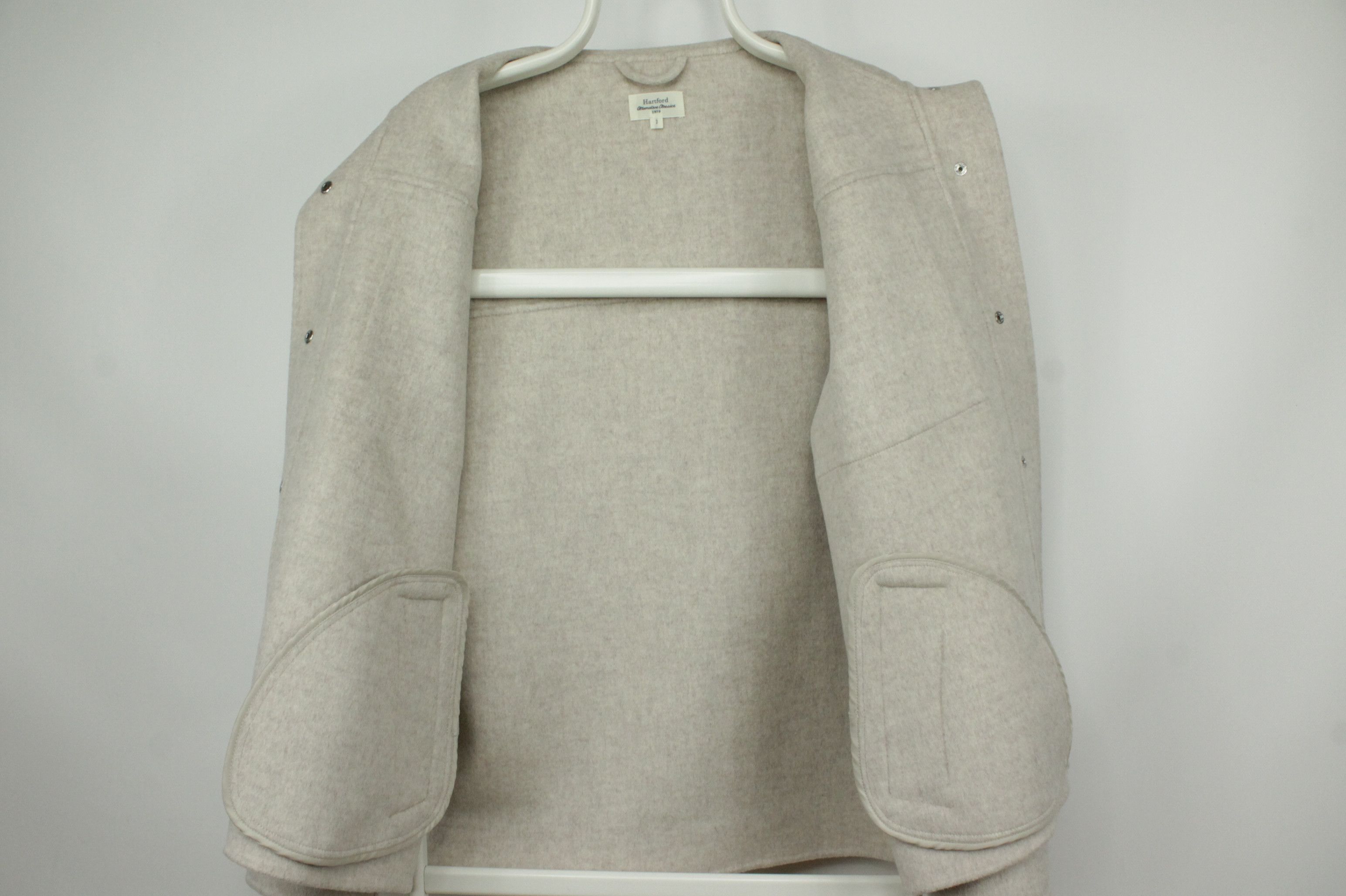 Hartford Hartford Vicco Wool Relaxed Fit Jacket Coat Natural Size L / US 10 / IT 46 - 13 Thumbnail
