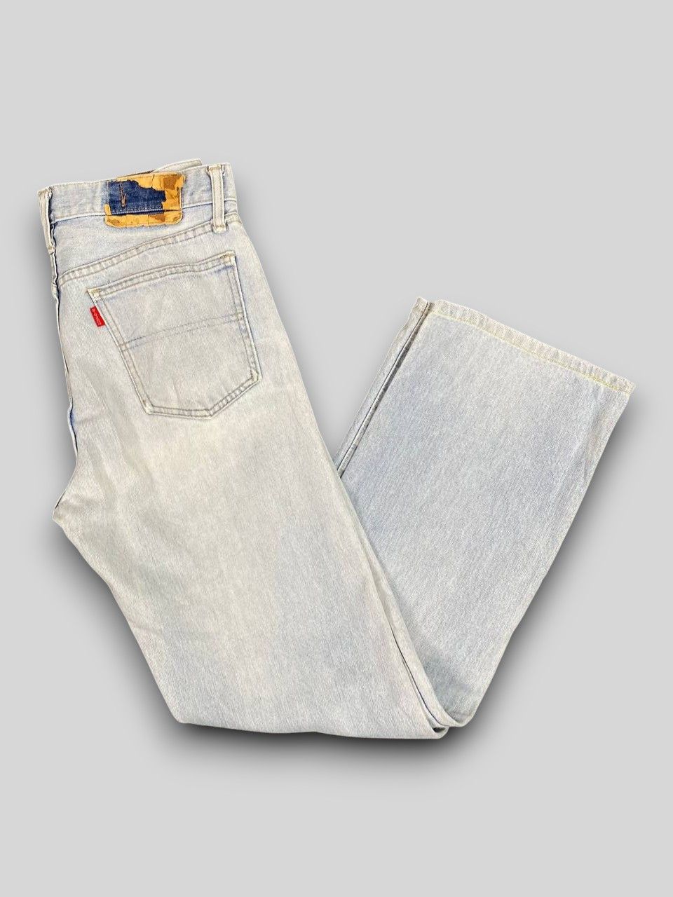 Big John vintage big john lightwash distressed denim nice design Size US 31 - 1 Thumbnail