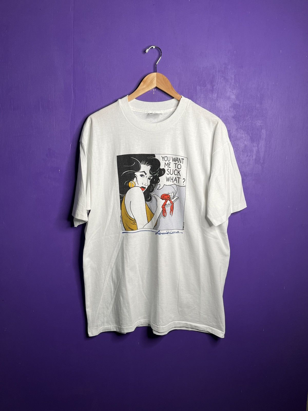 Other Vintage 1986 Lichtenstein you want me to suck what? Art tee Size US XL / EU 56 / 4 - 1 Thumbnail
