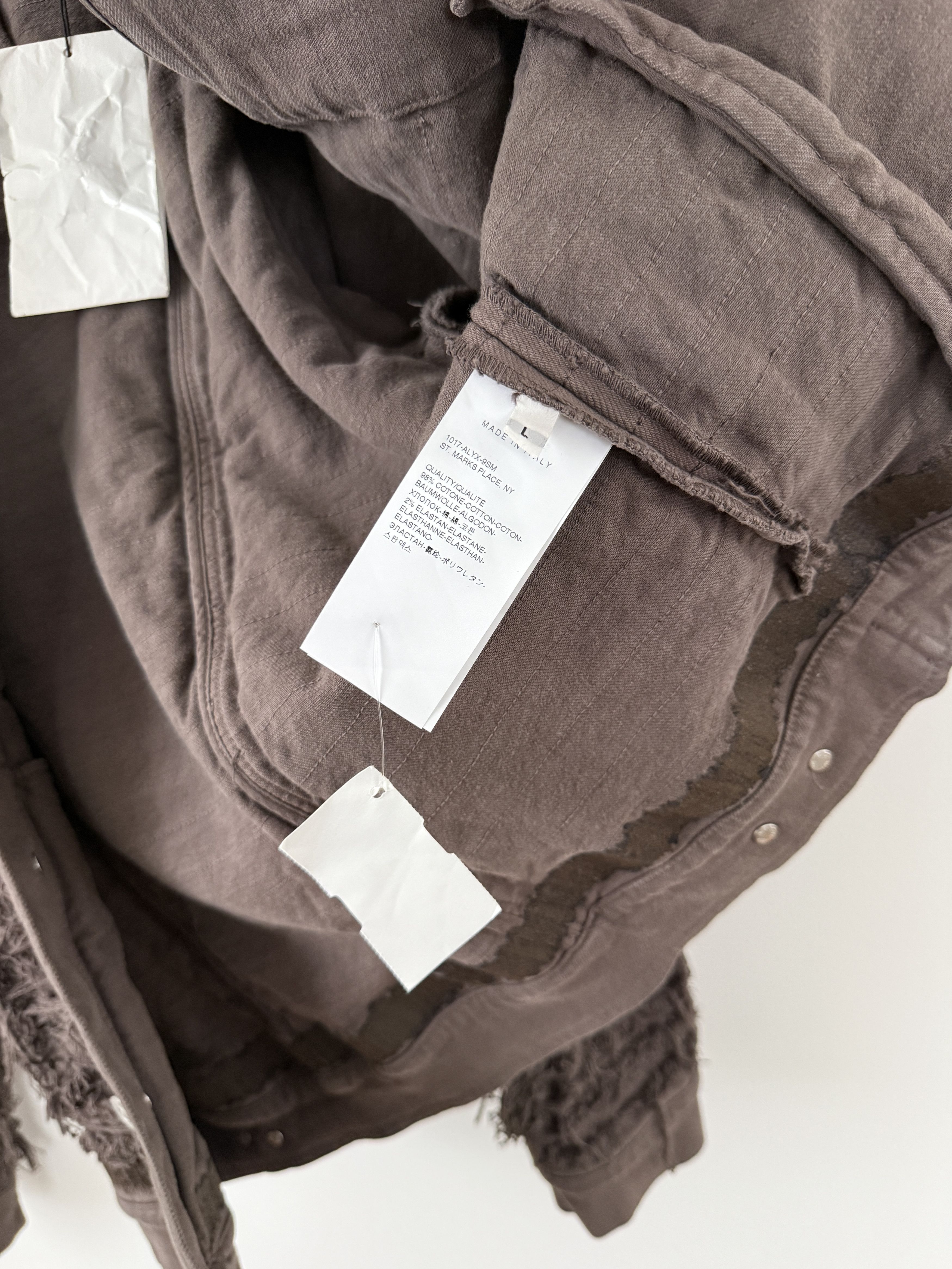 1017 ALYX 9SM × Blackmeans Distressed Denim Jacket Size US L / EU 52-54 / 3 - 15 Thumbnail