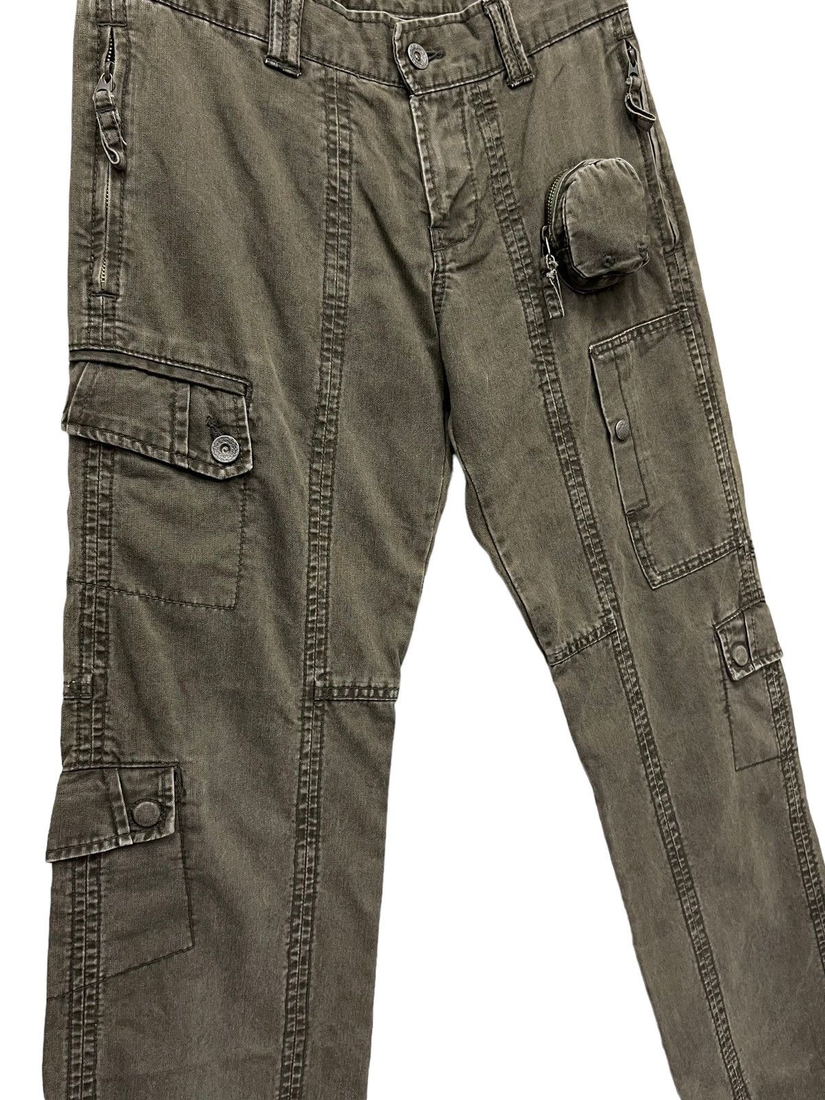 Designer 💥RARE🔥CELULLOID Designer Multipocket Tactical Cargo Pants Size US 29 - 8 Thumbnail