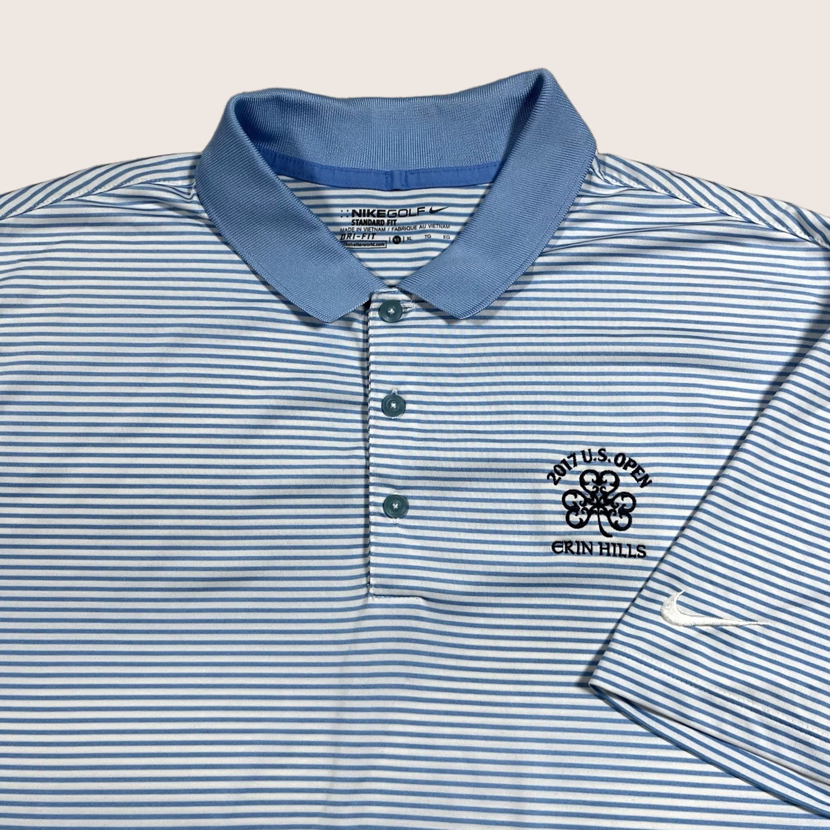 Nike Nike Polo Shirt Men XL Blue Erin Hills US Open Performance Short Sleeve Golf Size US XL / EU 56 / 4 - 1 Thumbnail