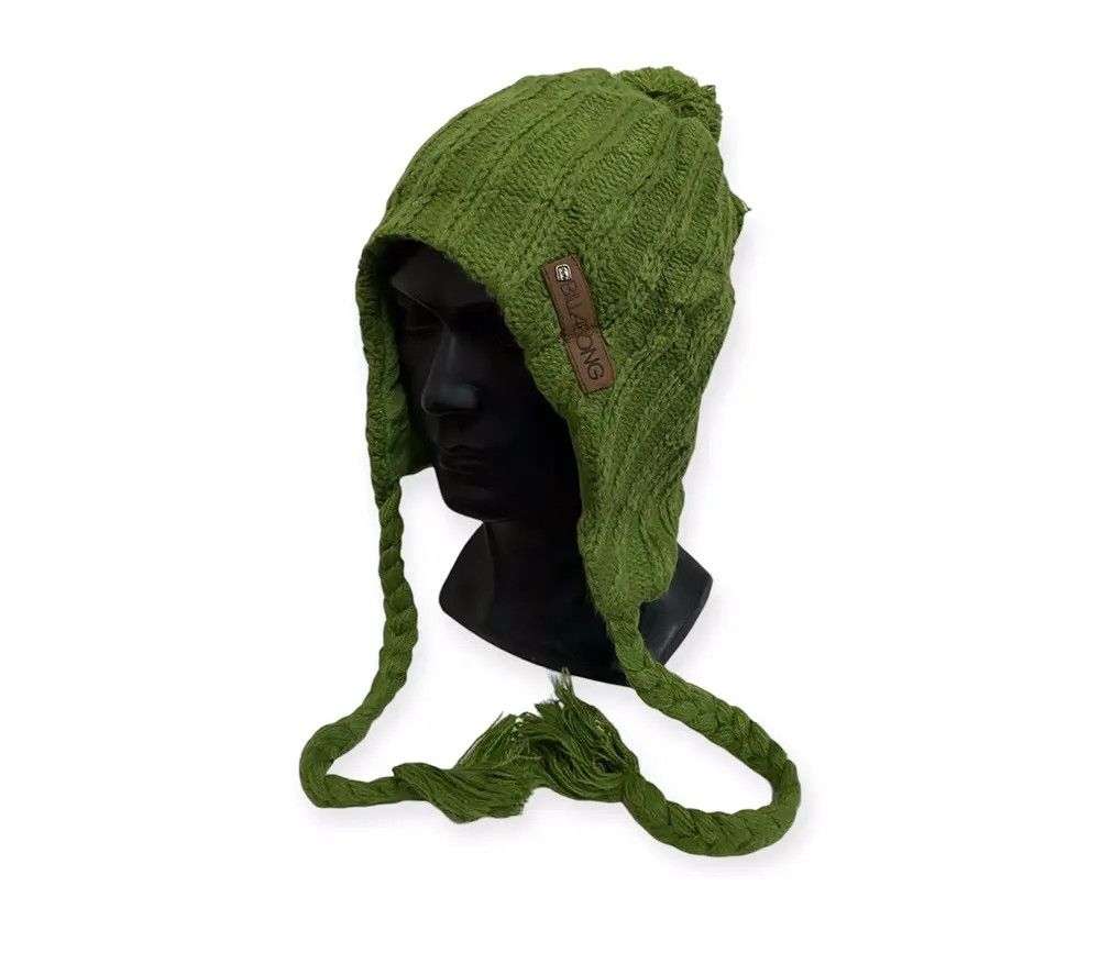 Billabong × Vintage Vintage Billabong Earflap Knit Beanie Hat Size ONE SIZE - 1 Thumbnail