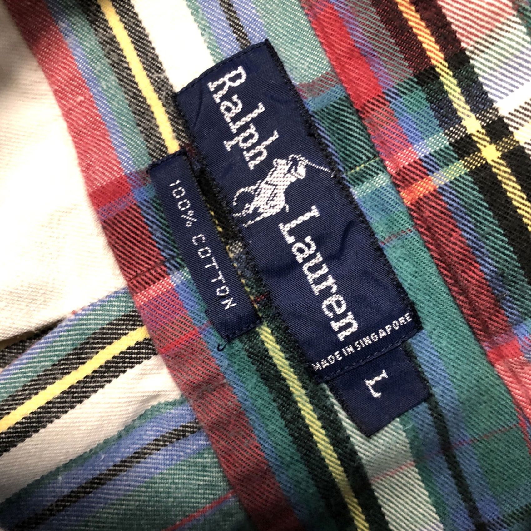 Ralph Lauren Ralph Lauren Shirt Men Large Multi-Color Button Madras Plaid Dress Casual Cotton Size US L / EU 52-54 / 3 - 5 Thumbnail