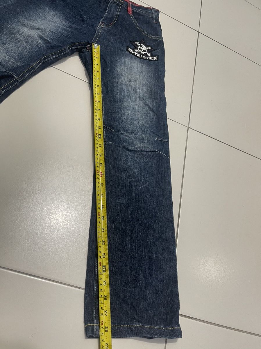Designer Batsu Studio Skull Jeans Baggy Size US 28 / EU 44 - 9 Thumbnail
