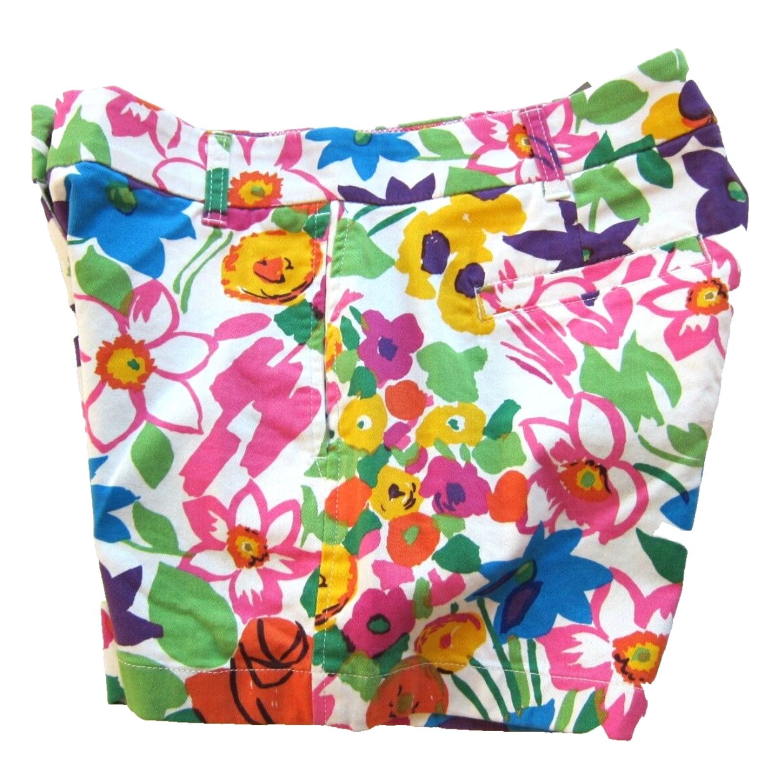 J.Crew NWT J.Crew Floral Cotton Stretch Chino Shorts Women 0 Pink Green Yellow Blue Floral City Preppy 90s Womens Size 25" / US 0 / IT 36 - 6 Thumbnail