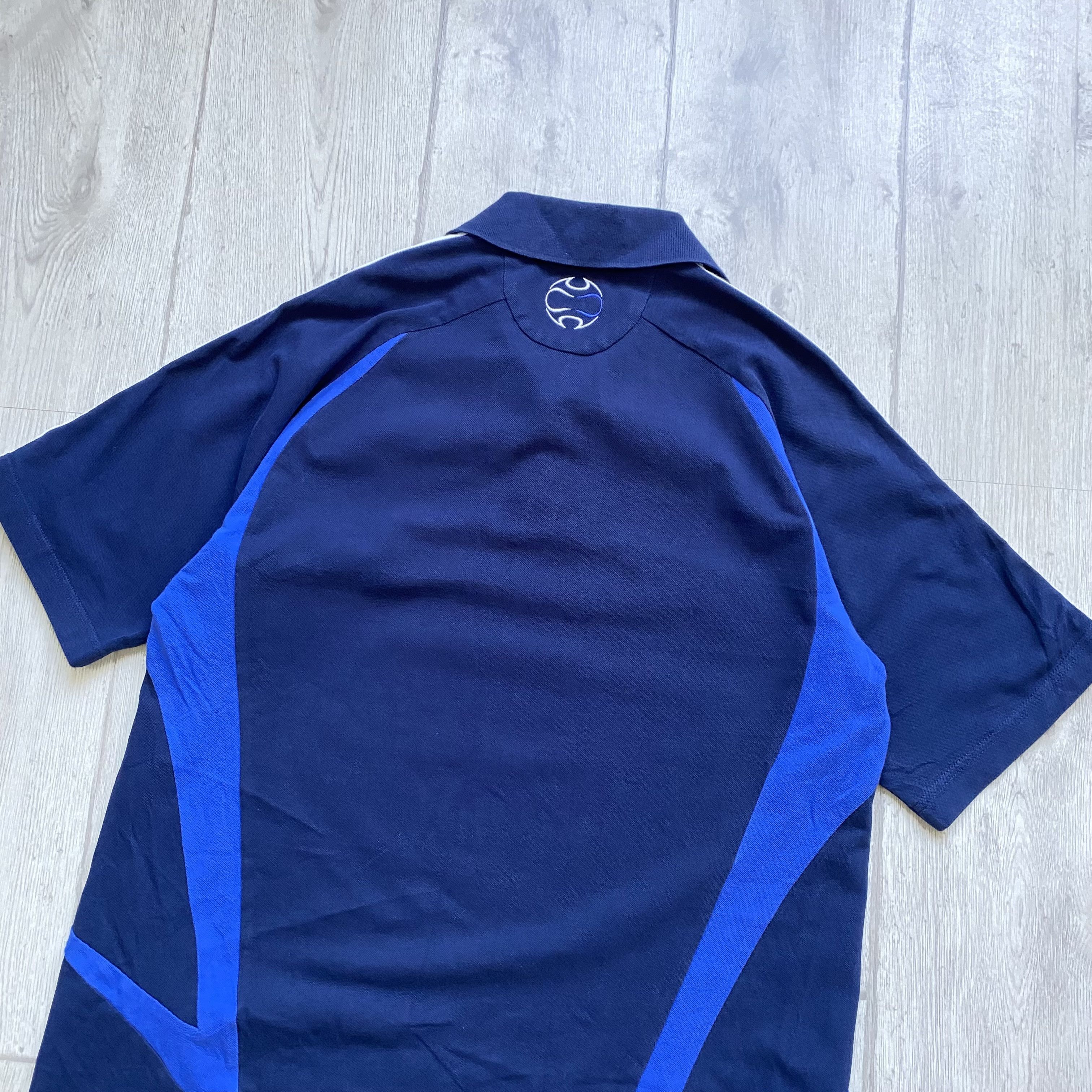 Chelsea Soccer Vintage 00s Adidas Chelsea Polo Football team Soccer Drill Size US L / EU 52-54 / 3 - 8 Thumbnail