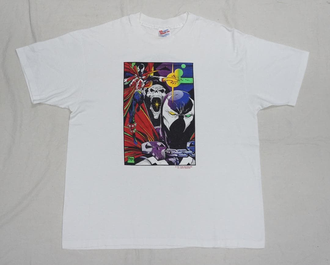 Vintage 1993年 USA製 Spawn Tシャツ 90's コミック ビンテージ Size US XXS / EU 40 - 1 Thumbnail