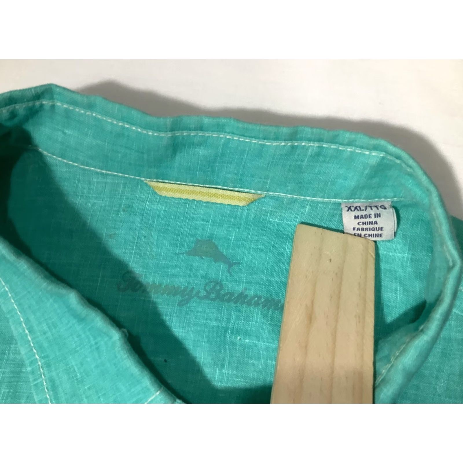 Tommy Bahama Tommy Bahama Shirt Mens 2XL Teal Linen Button Front Long Sleeve Beach Casual Shirt Men Size US XXL / EU 58 / 5 - 4 Thumbnail