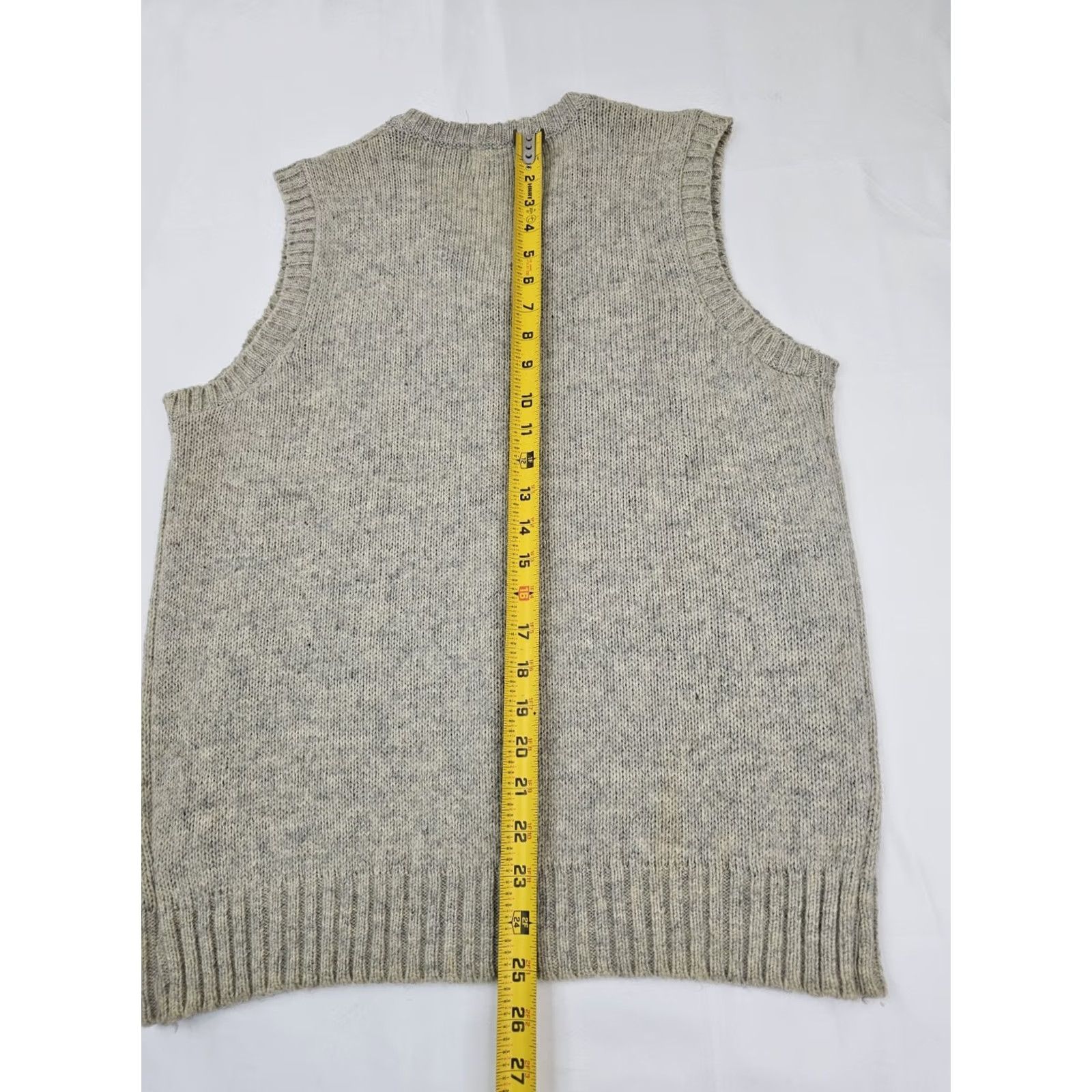 McGregor VINTAGE McGregor Sweater Vest Men L Wool Blend Cable Knit Tan 80s Preppy University Mens Size US L / EU 52-54 / 3 - 7 Thumbnail