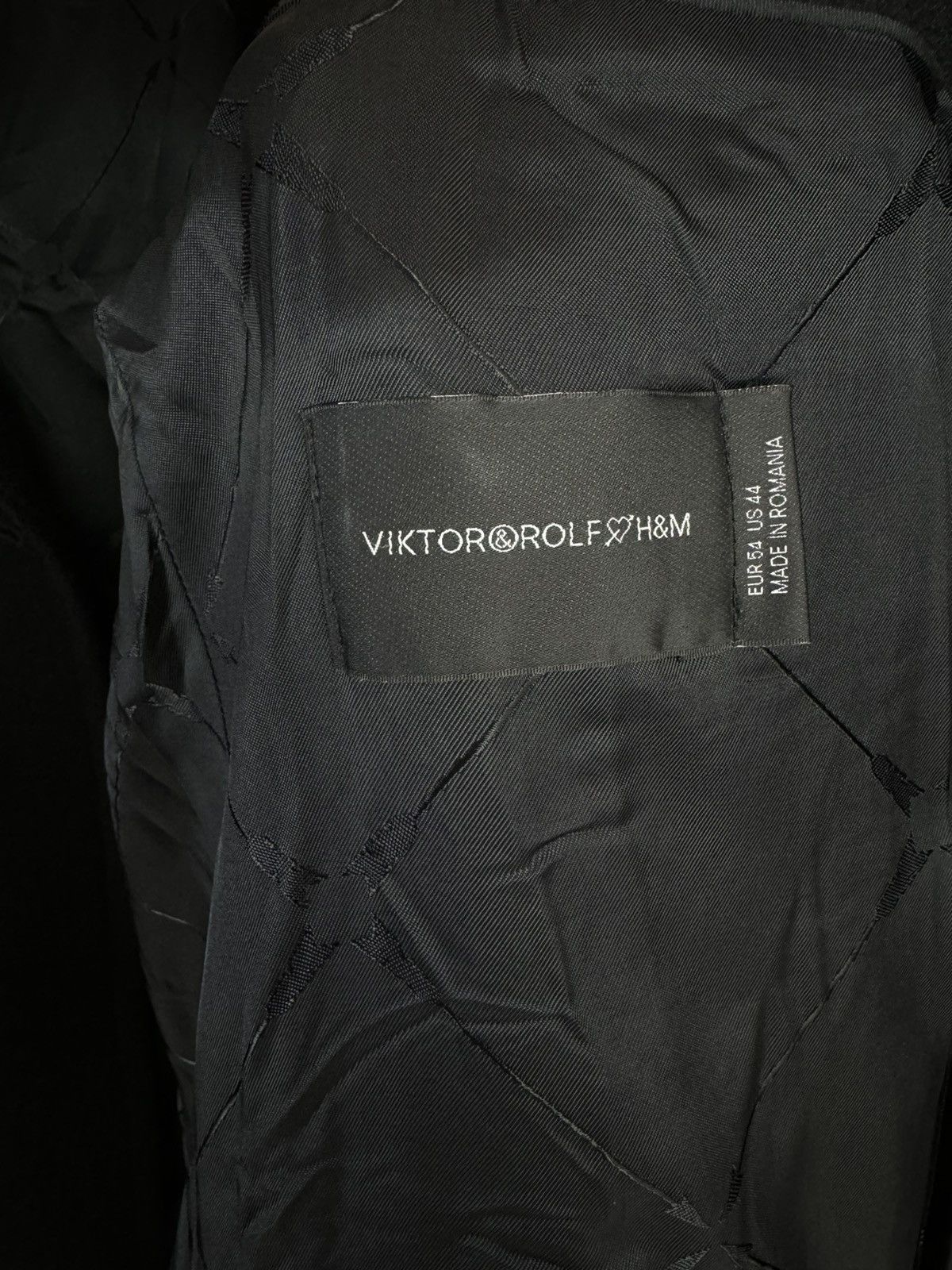 Viktor & Rolf Victor&Rolf x H&M Wool Coat Double-Breasted Black Mens 54 Size US L / EU 52-54 / 3 - 8 Thumbnail