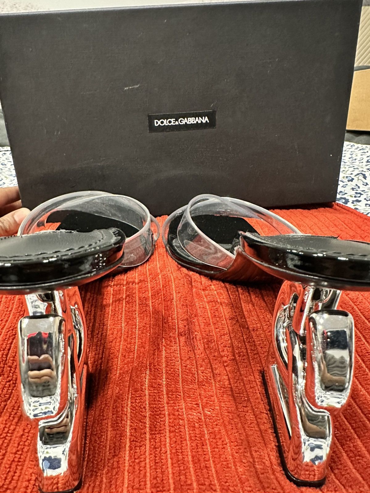 Dolce & Gabbana Dolce and Gabbana Black Clear Sandals EURO Size 39.5 US 9.5 Size US 9.5 / IT 39.5 - 14 Thumbnail