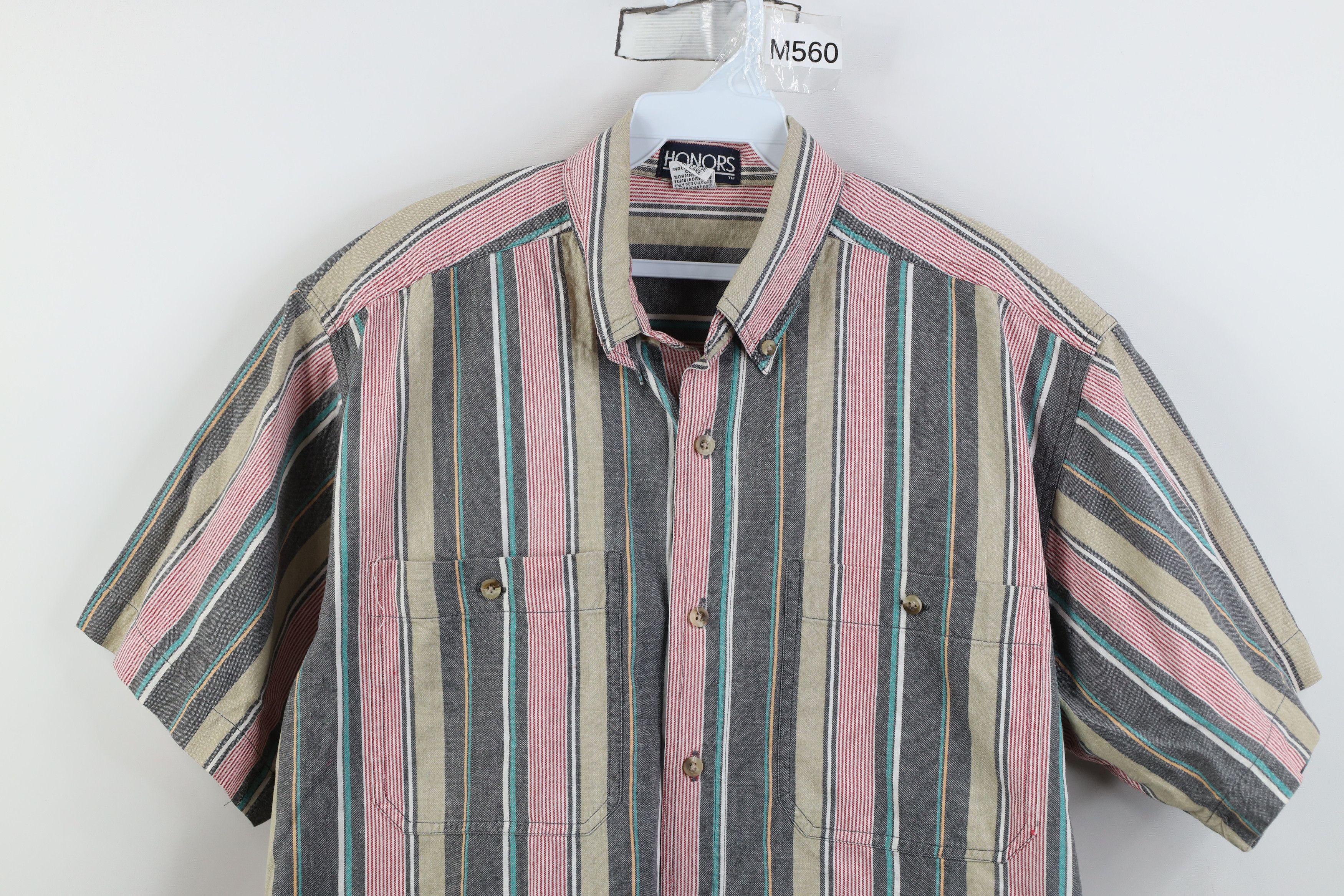 Vintage Vintage 90s Streetwear Short Sleeve Button Down Shirt Size US L / EU 52-54 / 3 - 2 Thumbnail