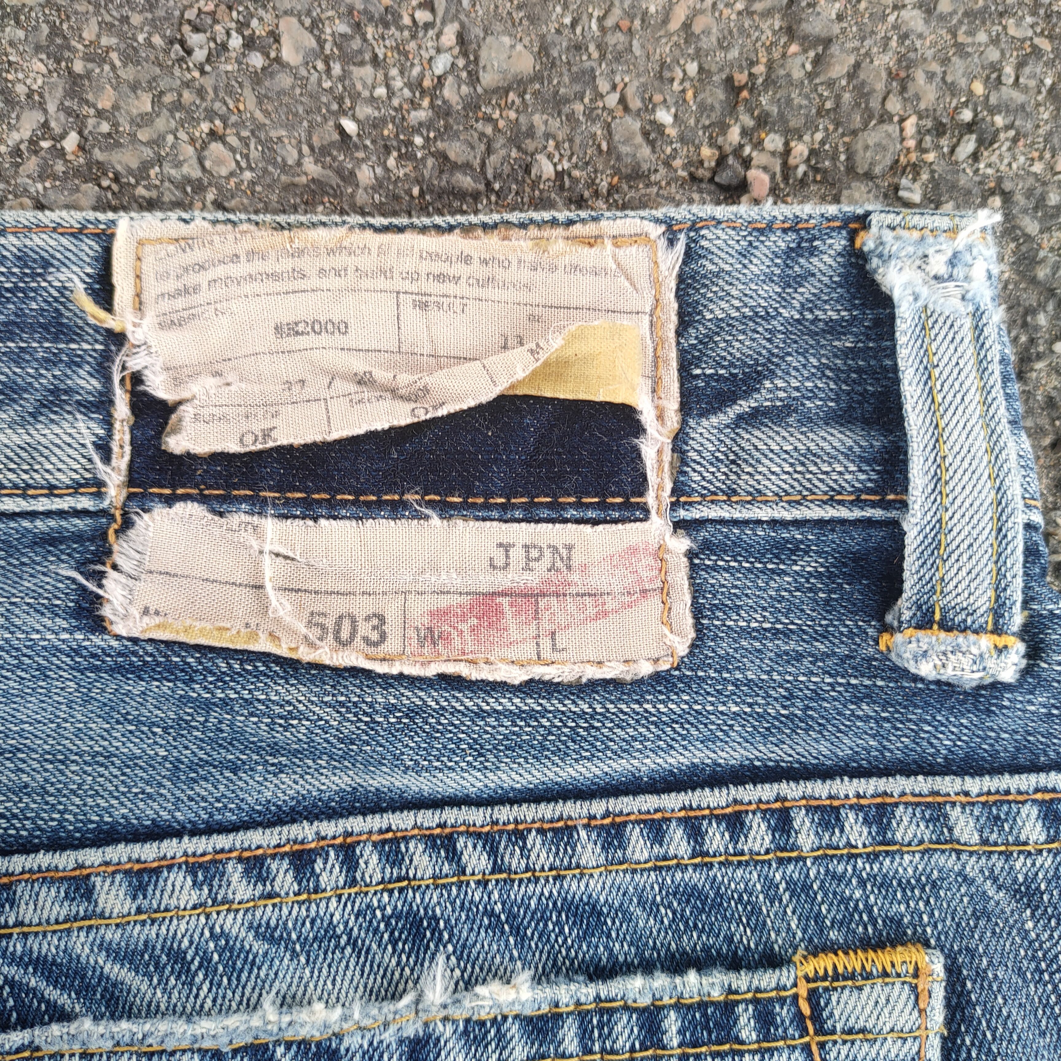 Edwin VINTAGE EDWIN 401 RIPPED FADED JEANS DENIM PANTS Size US 31 - 11 Thumbnail