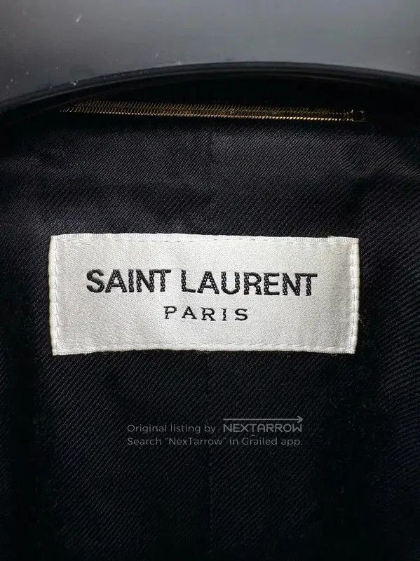 Yves Saint Laurent YSL Black Wool Ladies Jacket Size L . Size L / US 10 / IT 46 - 3 Thumbnail