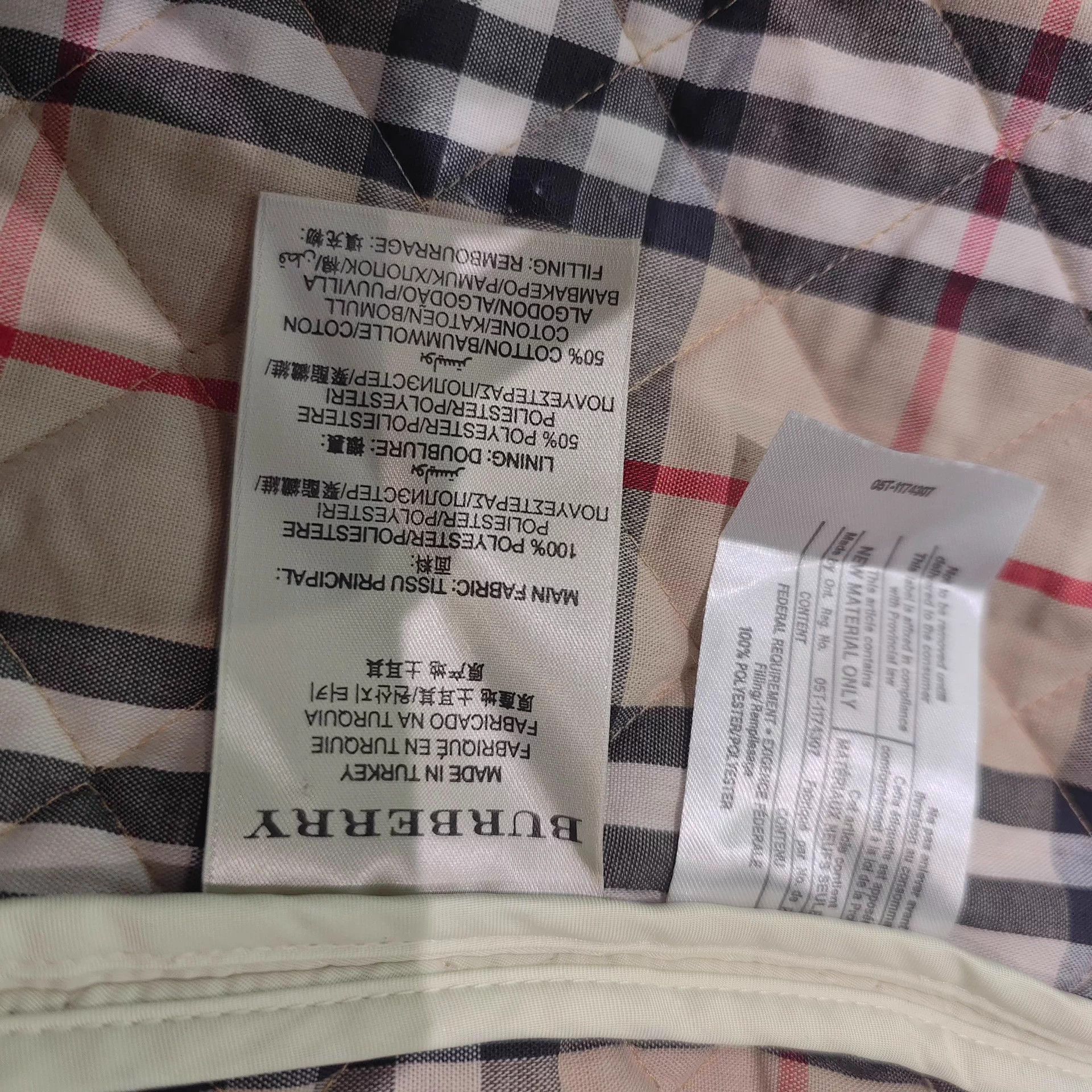 Burberry Burberry 99 New Cream Cotton Jacket Size XS / US 0-2 / IT 36-38 - 7 Thumbnail