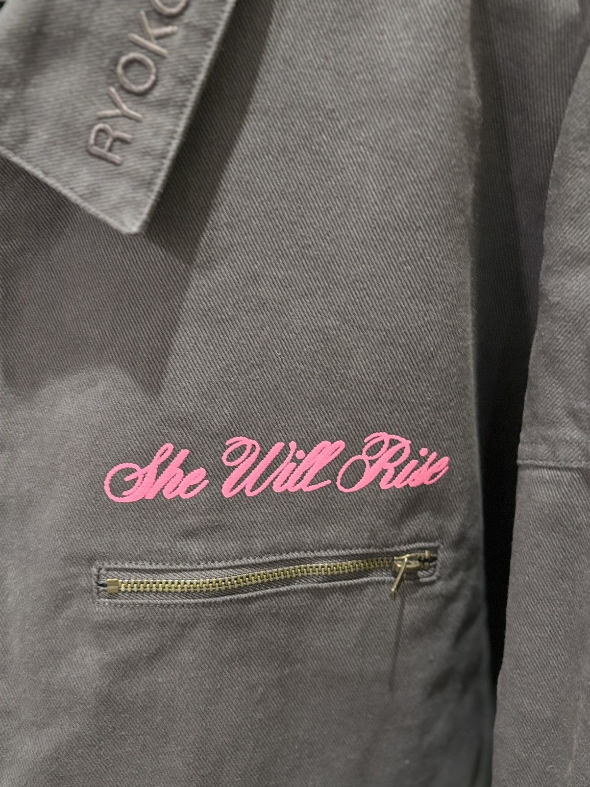 Ryoko Rain CLASSIC CHARCOAL GRAY WORK JACKET- SHE WILL RISE Size US XL / EU 56 / 4 - 3 Thumbnail