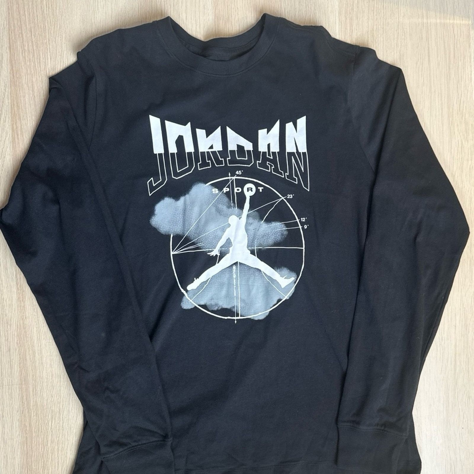 Jordan Brand Black Long Sleeve Tee Size M