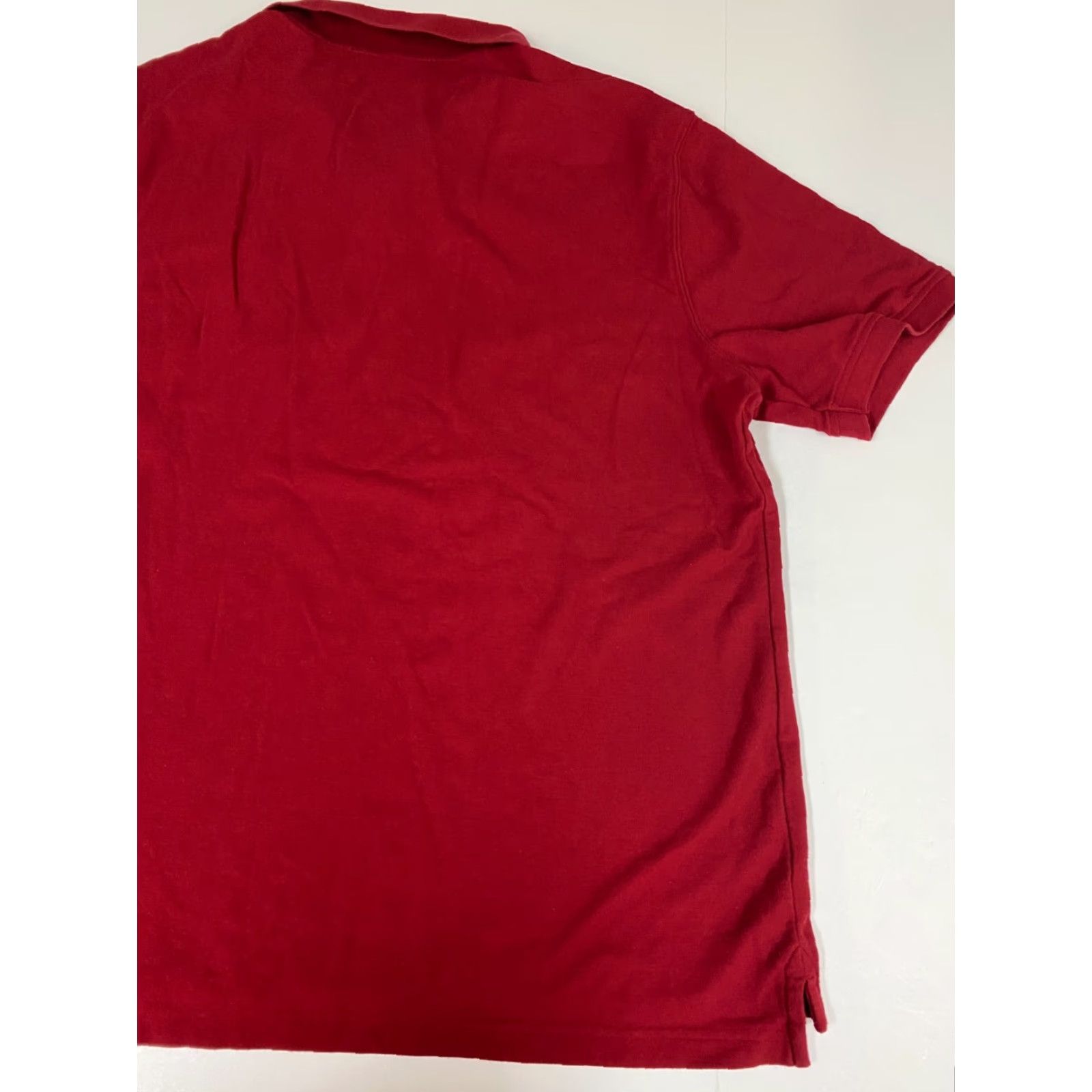 Vintage Saddlebred Polo Shirt Mens XL Red Solid Short Sleeve Collared Knit Polyester Logo Breathable Golf Vintage: No (if allowed) Size US XL / EU 56 / 4 - 7 Thumbnail