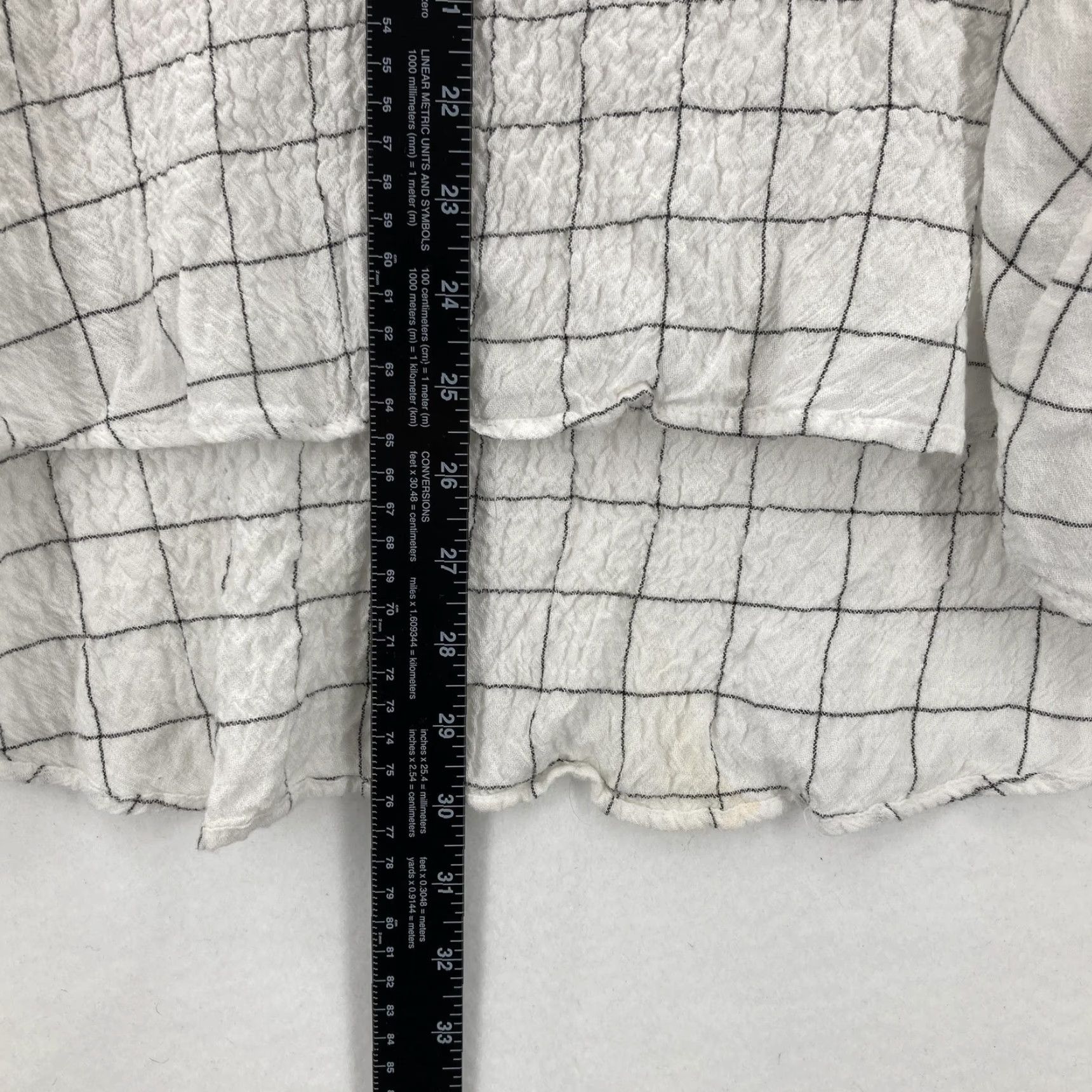 Vintage VINTAGE Jane + Delancey Shirt Womens 1X Windowpane Grid Long Sleeve Tunic Top Lagenlook Size XL / US 12-14 / IT 48-50 - 7 Thumbnail