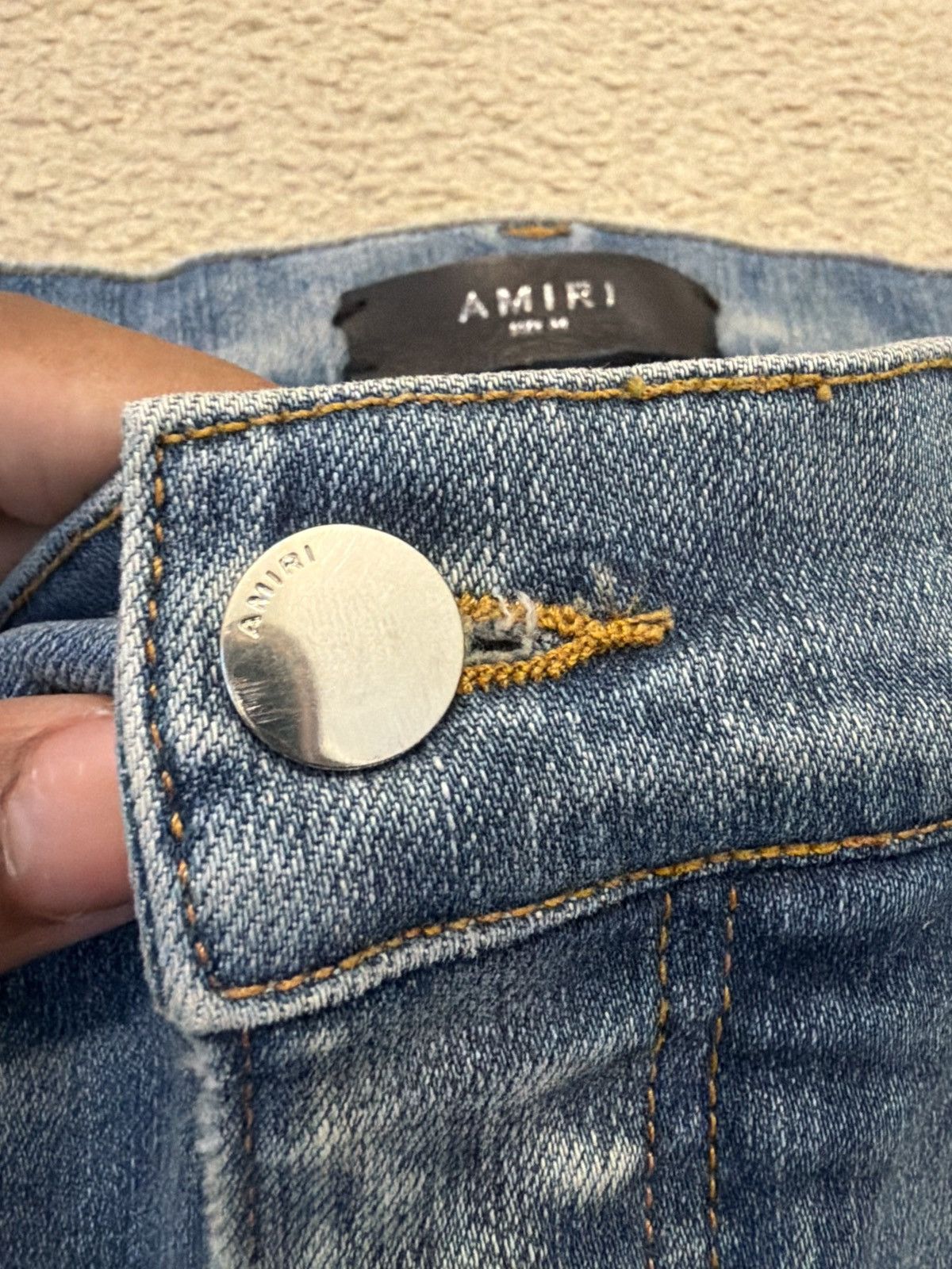 Amiri Amiri Jeans Mx1 PlayBoy Blue Size US 34 / EU 50 - 3 Thumbnail