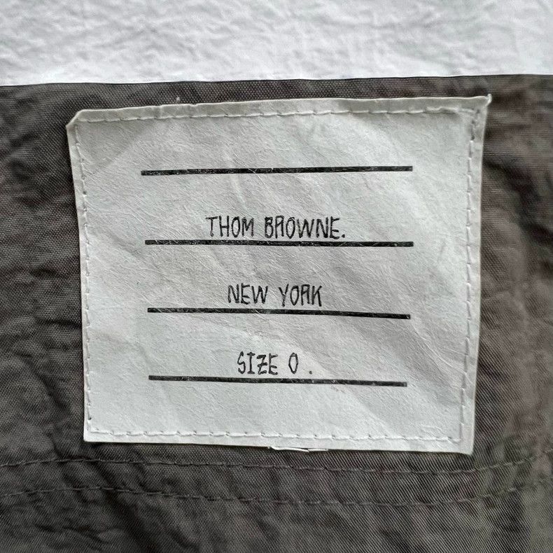 Thom Browne Thom browne Size 0 Gray four-striped tie-on shorts 2503-Ne Size US 29 - 6 Thumbnail
