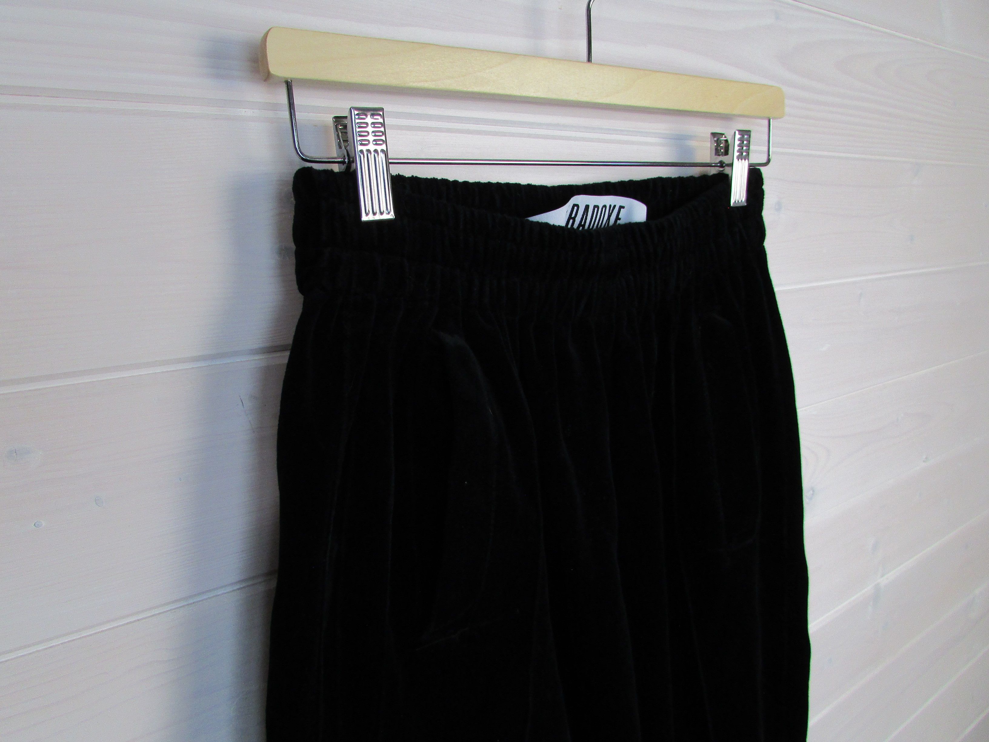 Paradoxe Paris Paradoxe Paris Avant Garde Black Velour Pants Size US 30 / EU 46 - 2 Thumbnail