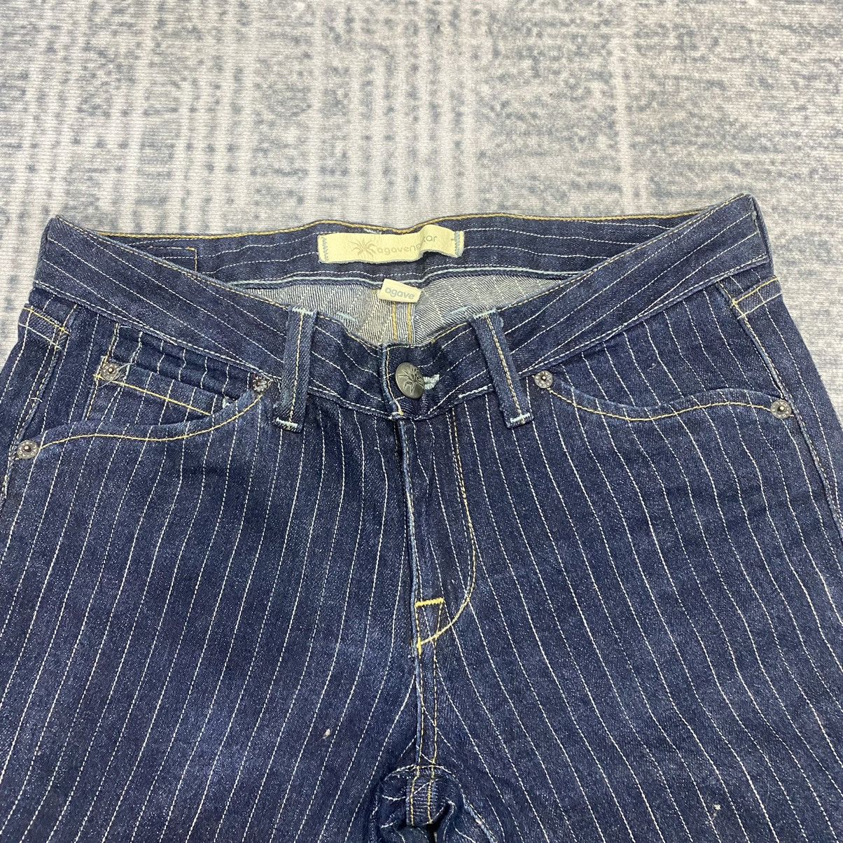 Hysteric Glamour Flare☠️Agave Nectar Striped Bootcut Jeans Vintage 90s Punk Size US 31 - 5 Thumbnail