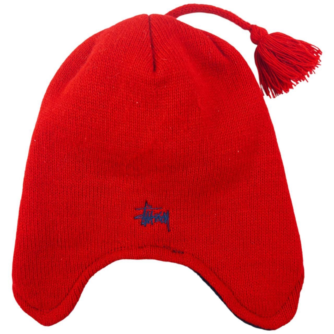 Stussy Vintage Stussy Knit Tassel Trapper Hat Size ONE SIZE - 1 Thumbnail