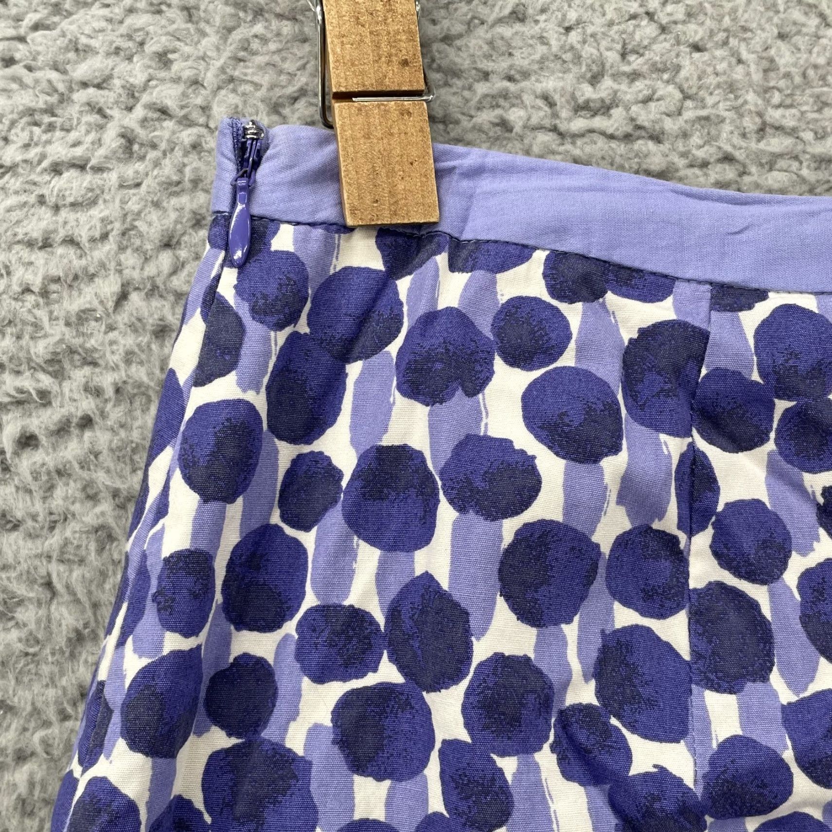 Boden Boden Midi Skirt Women 6 Purple Polka Dot Maximalist Art Whimsical Y2k 90s Retro Size 28" / US 6 / IT 42 - 6 Thumbnail
