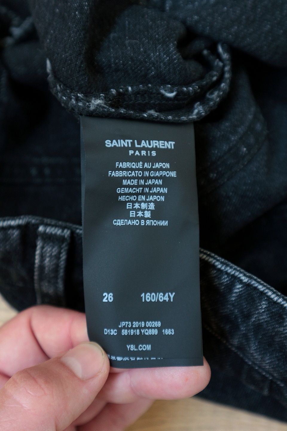 Saint Laurent Paris Saint Laurent Paris Denim 2019 Japan Skirt Size 26" / US 2 / IT 38 - 4 Thumbnail