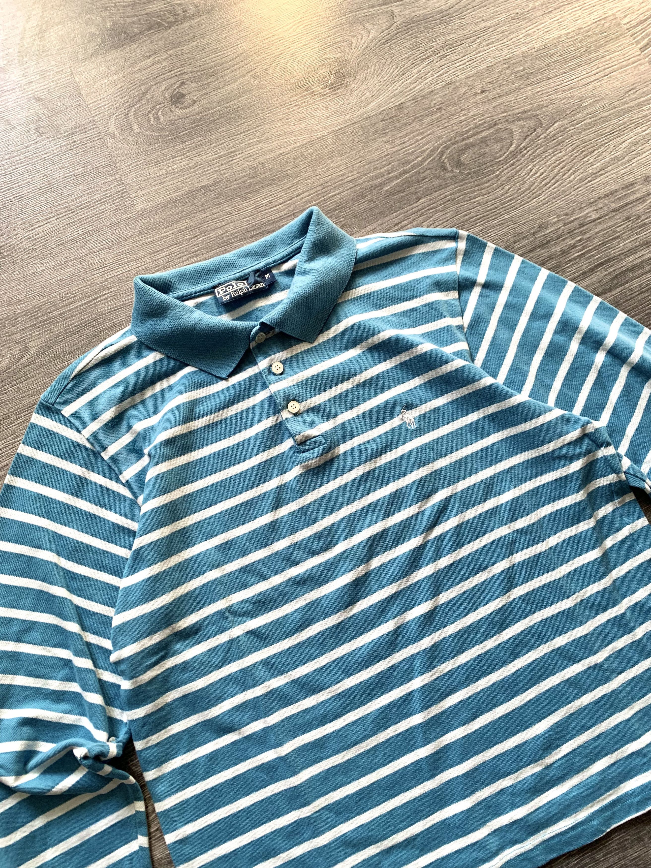 Polo Ralph Lauren Vintage Polo Ralph Lauren Striped Long Sleeve Rugby Y2K Size M / US 6-8 / IT 42-44 - 3 Thumbnail