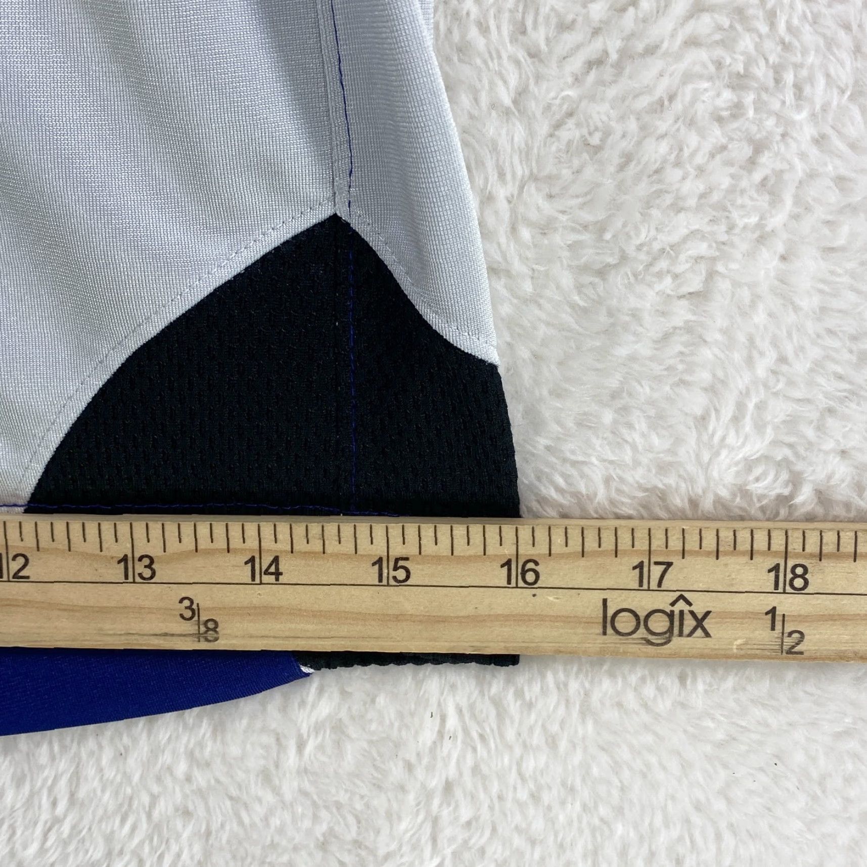 Nike VINTAGE Nike Air Jordan Shorts Jumpman Athletic Blue White Black VTG Mens XXL Short Size US 39 - 6 Thumbnail