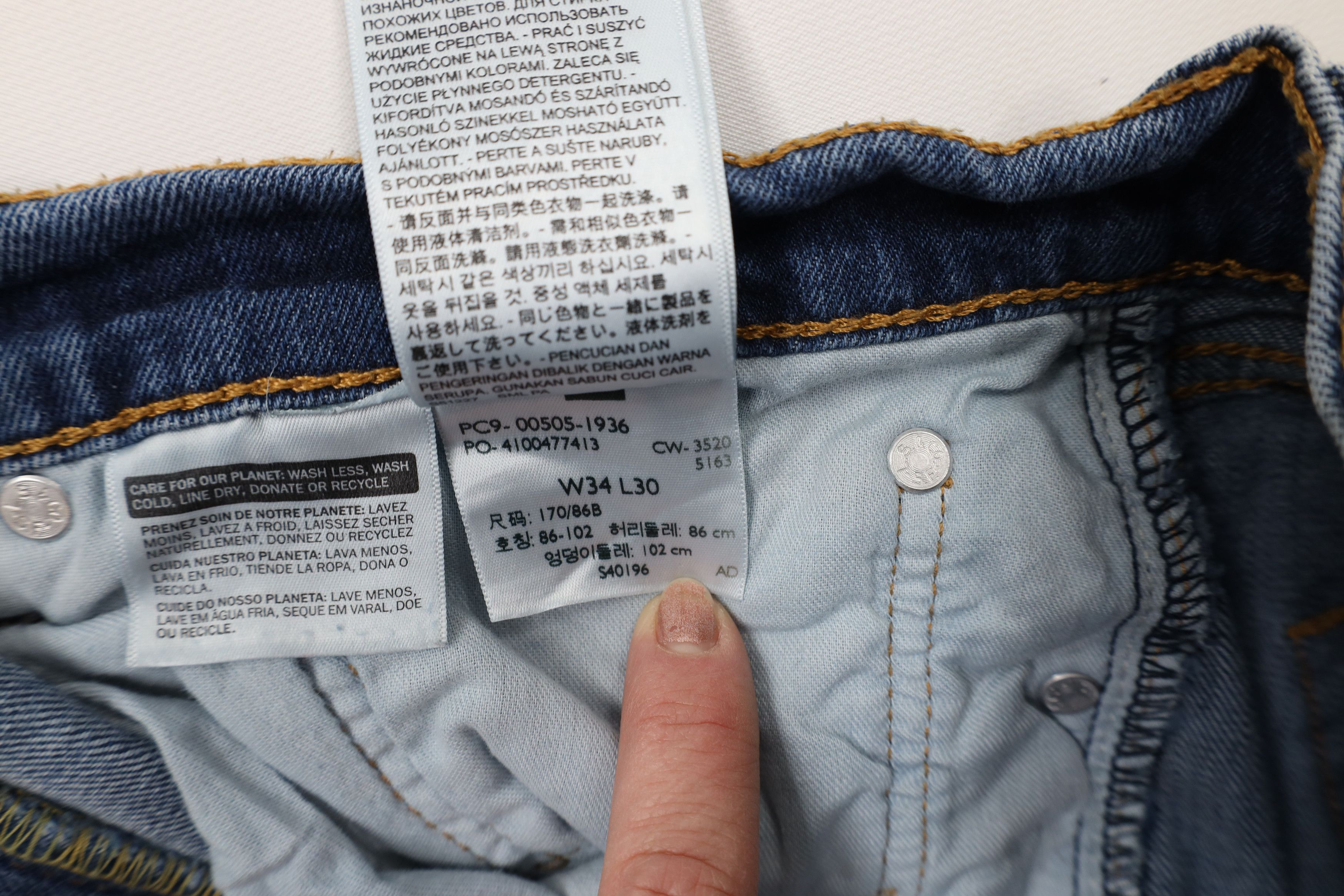 Levi's × Vintage Vintage Y2K Levis Stretch Regular Fit Denim Jeans Blue Size US 34 / EU 50 - 8 Thumbnail