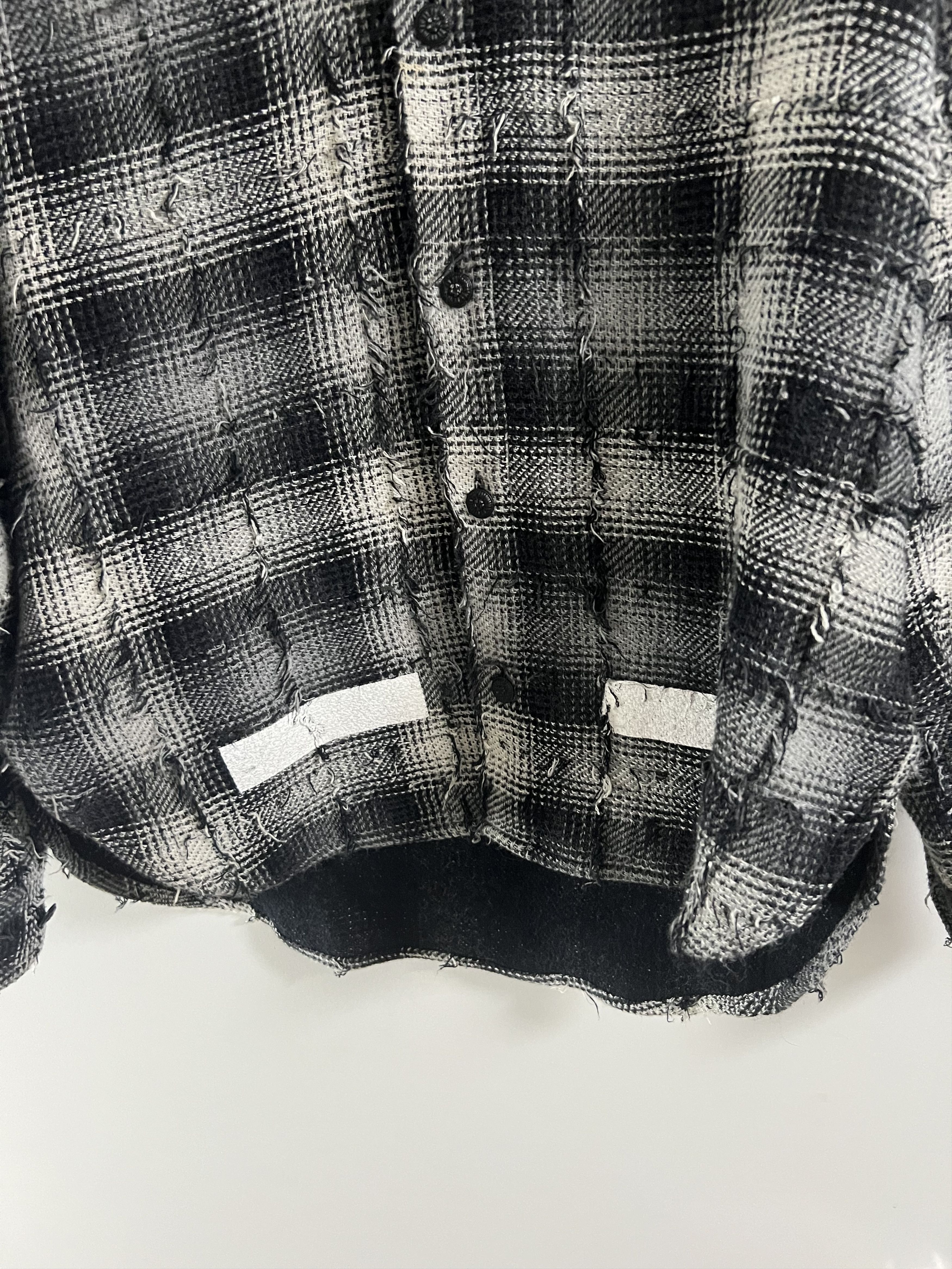 Off-White Plaid Distressed Flannel with Detachable Hood Size US S / EU 44-46 / 1 - 8 Thumbnail